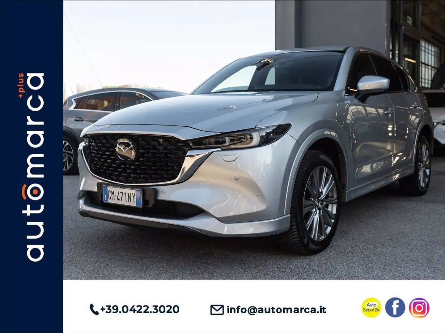 Mazda CX-5 2.2 Signature awd 184cv auto Gris - 1