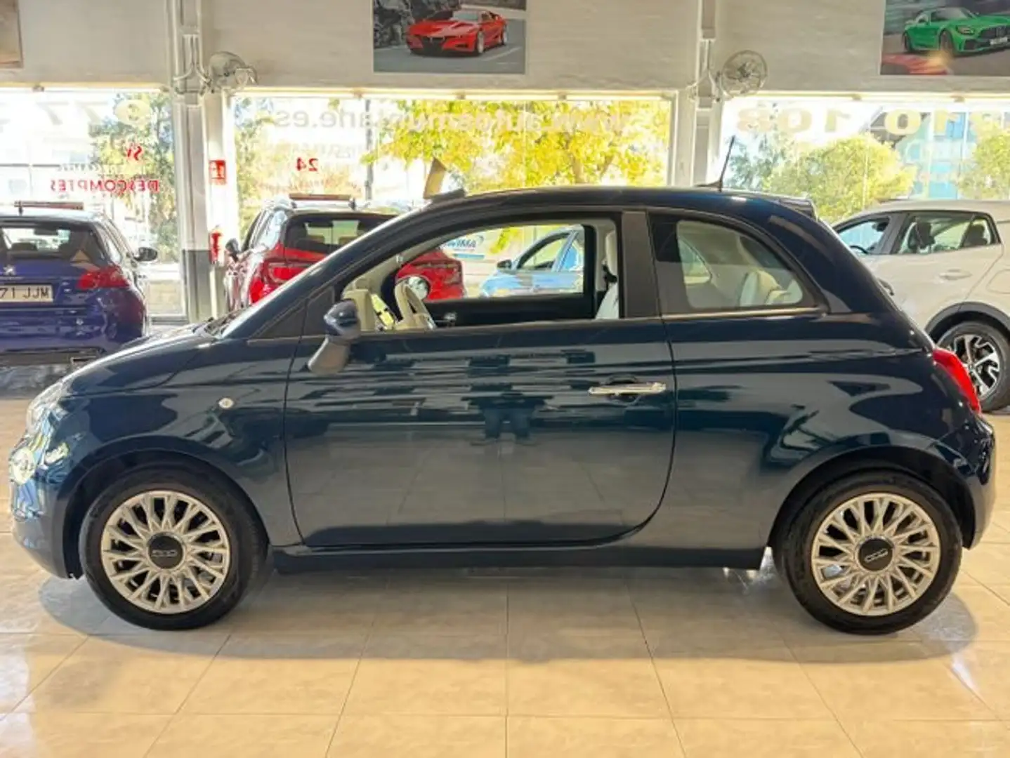 Fiat 500 1.2i 69CV.- " AUTOMÁTICO  ".- " BAJO CONSUMO ".- Blauw - 2