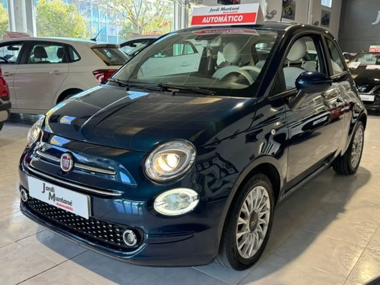 Fiat 500 1.2i 69CV.- " AUTOMÁTICO  ".- " BAJO CONSUMO ".- Blauw - 1