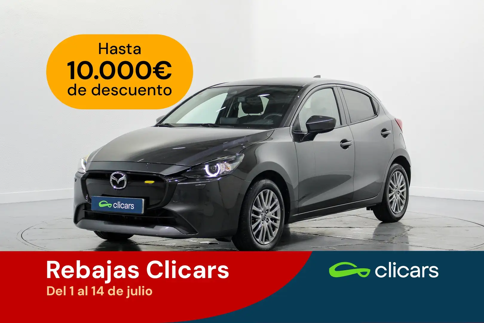 Mazda 2 1.5 e-Skyactiv G Exclusive-Line 66kW Gris - 1