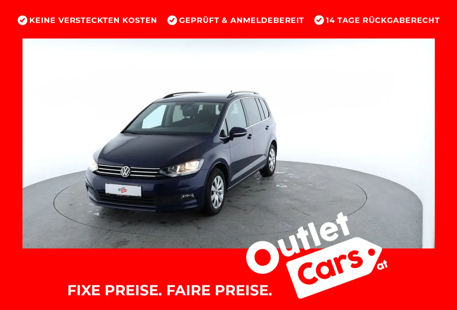 Volkswagen Touran Comfortline TSI DSG Kék - 1