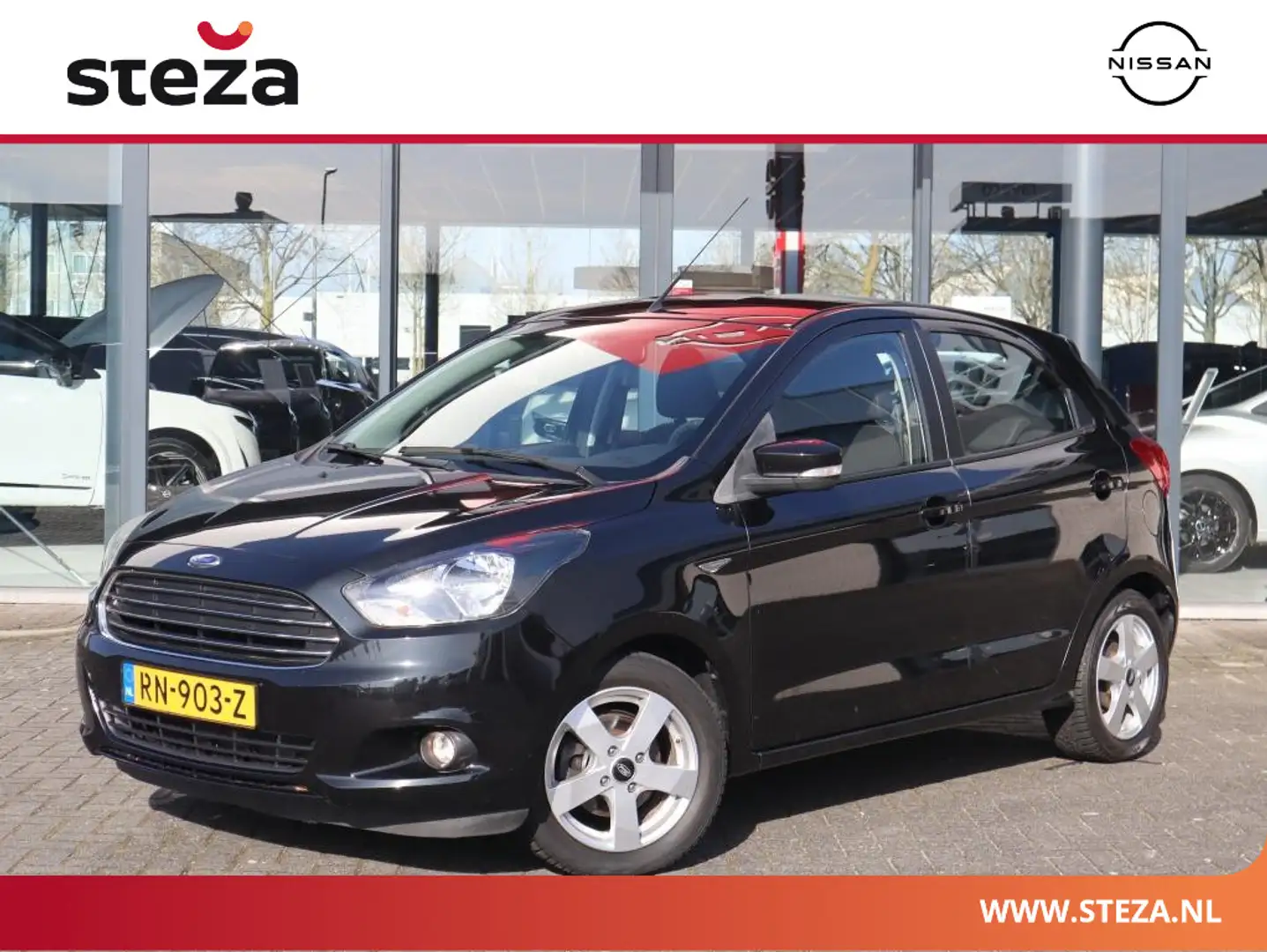 Ford Ka/Ka+ 1.2 Trend Ultimate | Airco | Lichtmetaal | Parkeer Zwart - 1