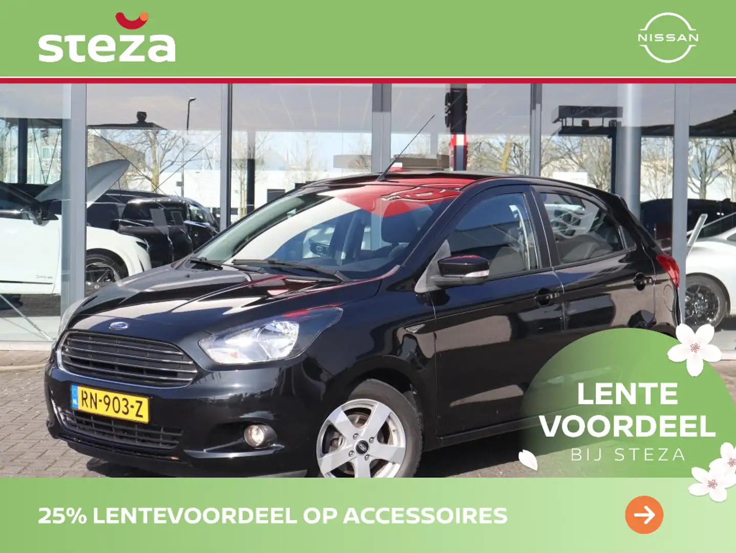 Ford Ka/Ka+ 1.2 Trend Ultimate / Airco / Parkeersensoren Zwart - 1