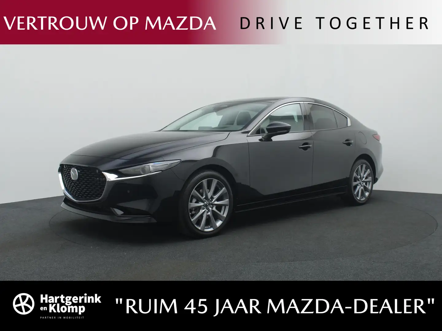 Mazda 3 2.0 e-SkyActiv-G Exclusive-line met Driver Assista Zwart - 1