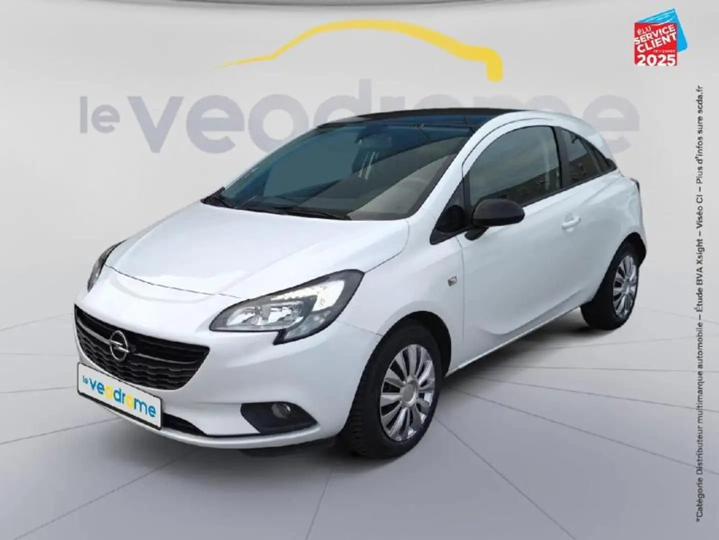 Opel Corsa 1.4 Turbo 100ch Excite Start/Stop 3p Blanc - 1