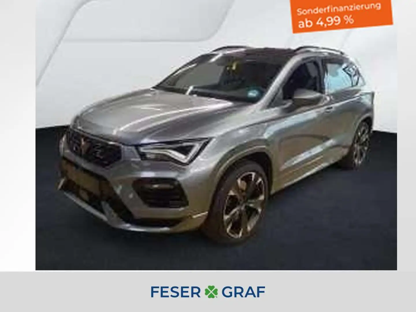 CUPRA Ateca 2.0TSI VZ 4x4 DSG AHK LED ACC PanoramaSchiebedach Grau - 1