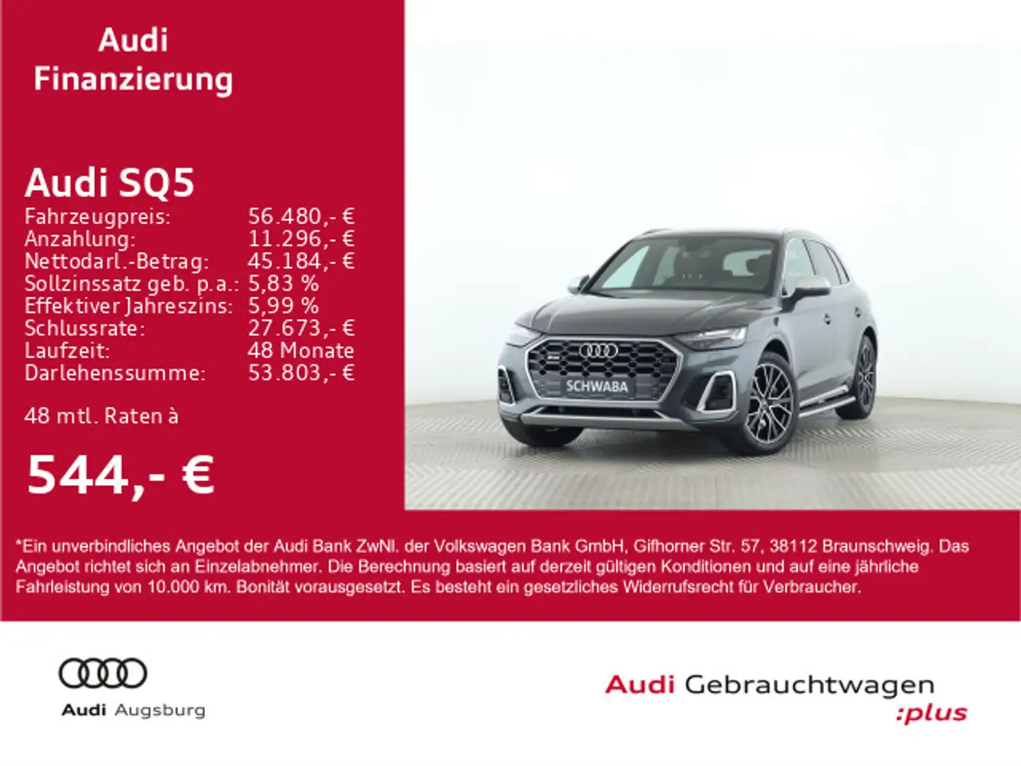 Audi SQ5 3.0 TDI qu. Sportfw.*MATRIX*VIRTUAL*ACC*20" Gris - 1