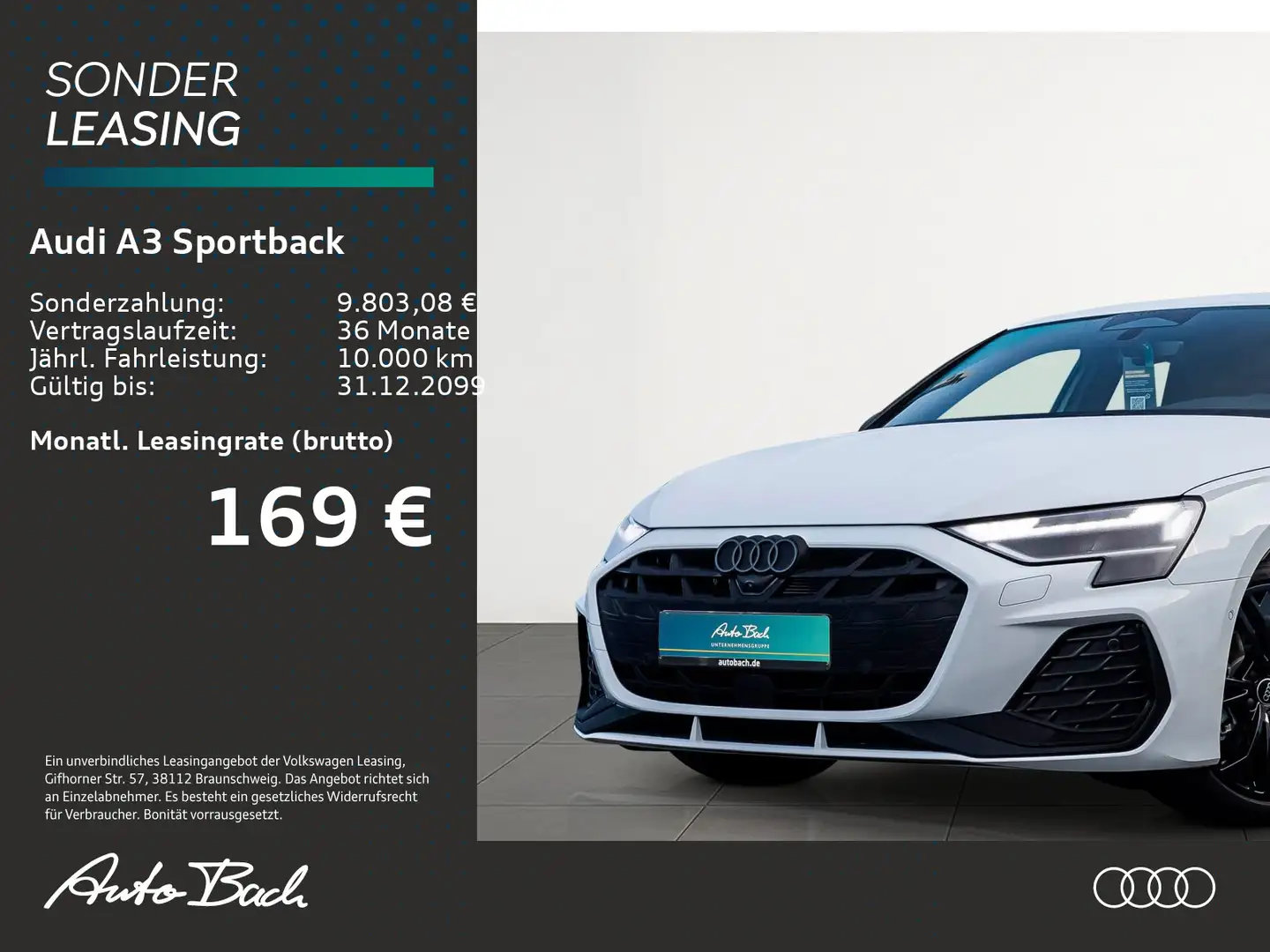 Audi A3 S line TFSI S tr onic AHK SONOS Mat Bianco - 2