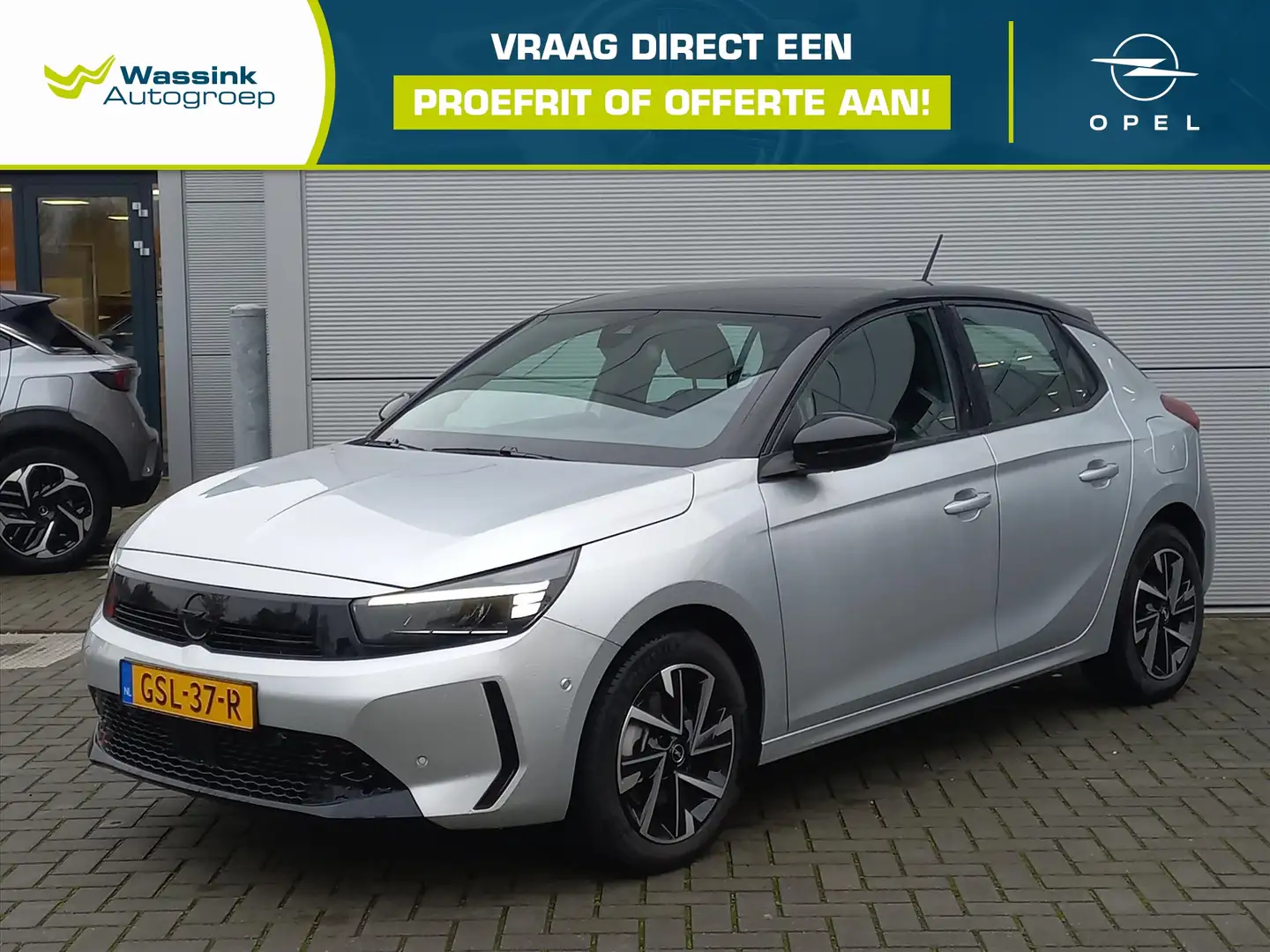 Opel Corsa 1.2T 100pk GS | Climate control | Navigatie by app Grijs - 1