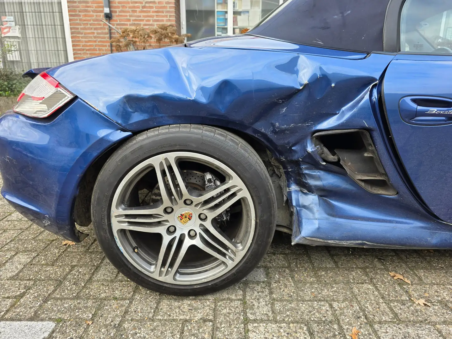 Porsche Boxster Model 987 met schade Blau - 2