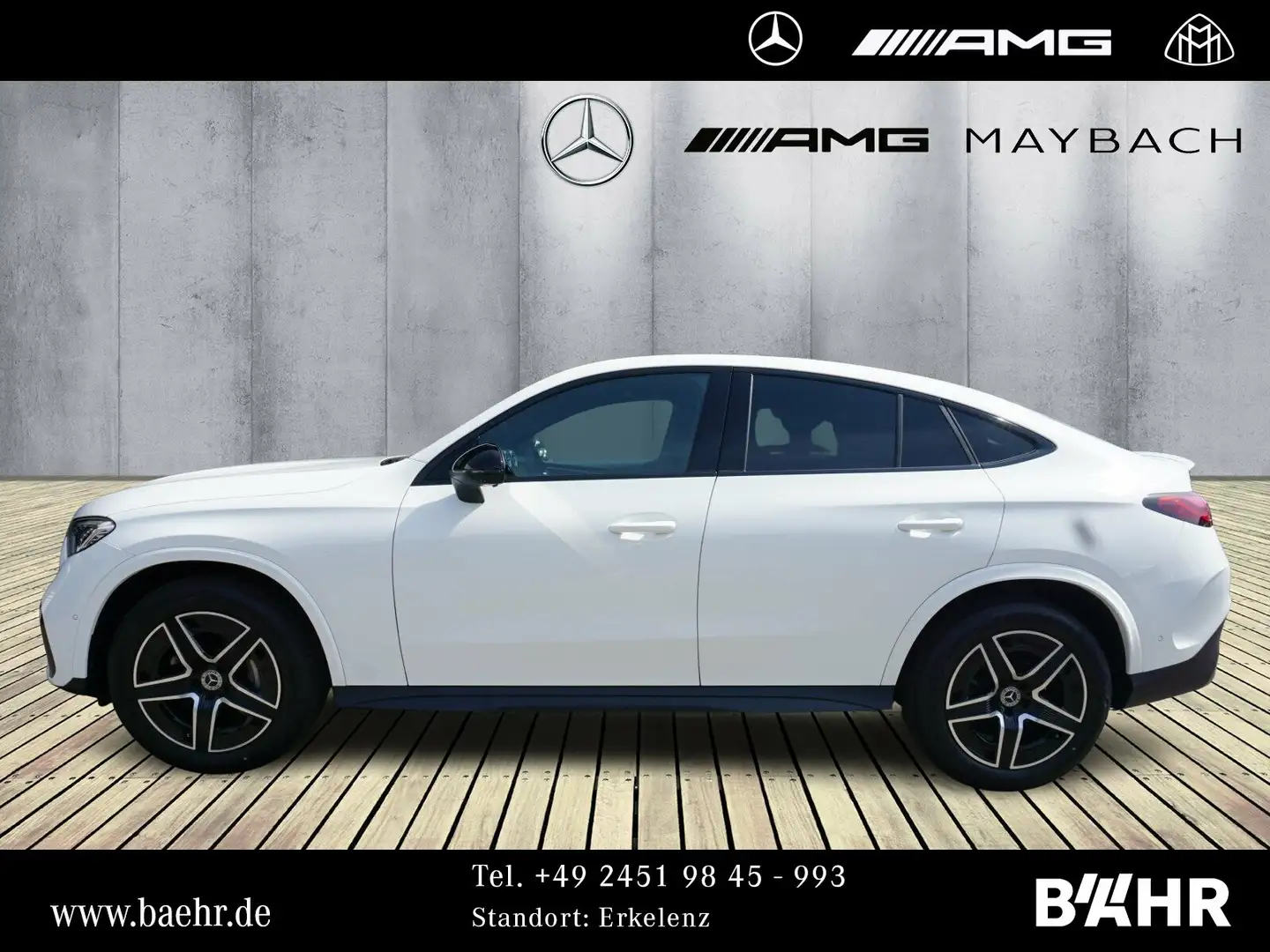 Mercedes-Benz GLC 300 GLC 300 d 4M Coupé AMG+Night/Pano/AHK/Distronic Weiß - 2