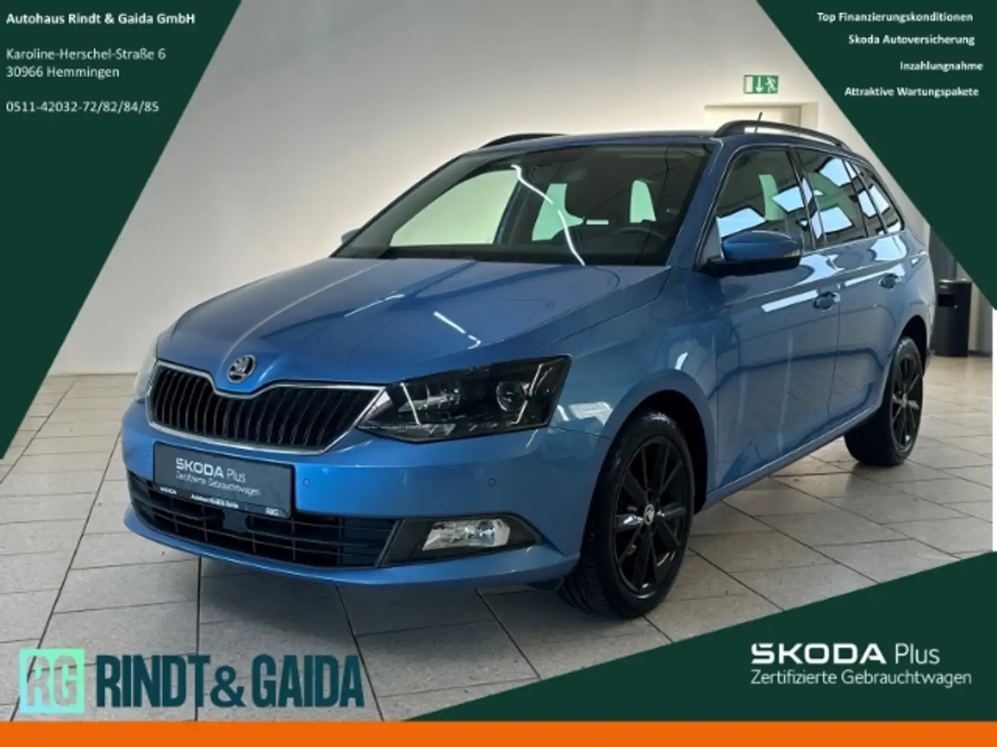 Skoda Fabia Combi 1.0 TSI Style SHZ PDC v+h Freisprech Blau - 1