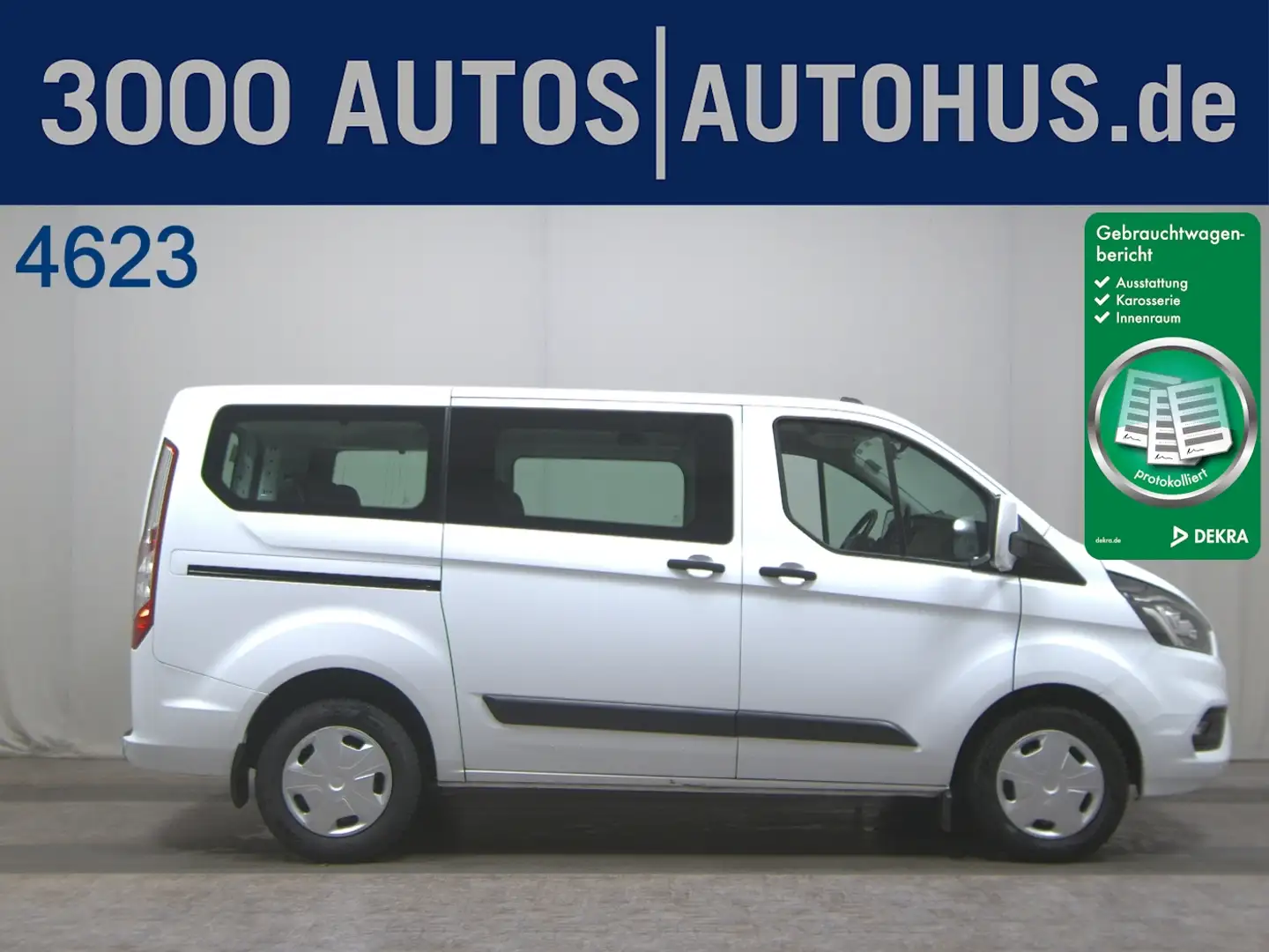 Ford Transit Custom 2.0 TDCi Trend 8-Sitze Navi PDC Blanc - 1