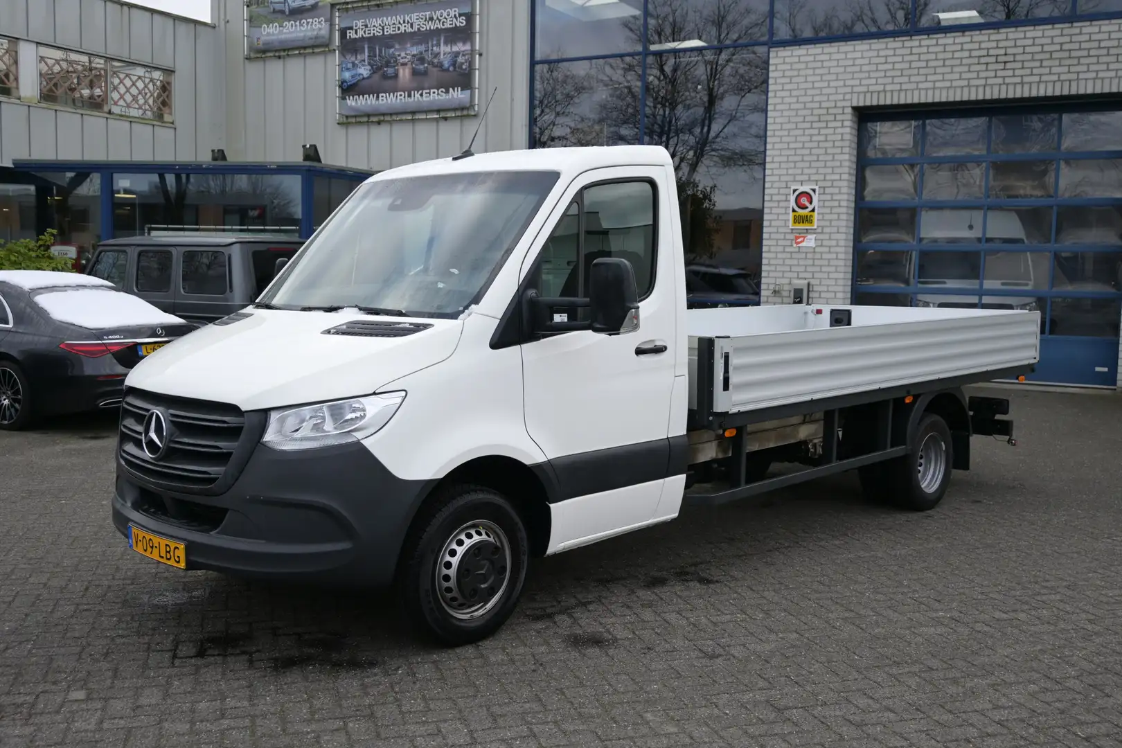 Mercedes-Benz Sprinter 514 CDI L3 Open laadbak Geveerde verwarmde stoel, Blanco - 1