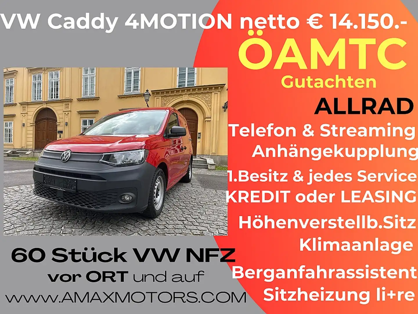 Volkswagen Caddy Caddy Cargo 2,0 TDI 4MOTION Sitzheizung Klimaa... Rouge - 1