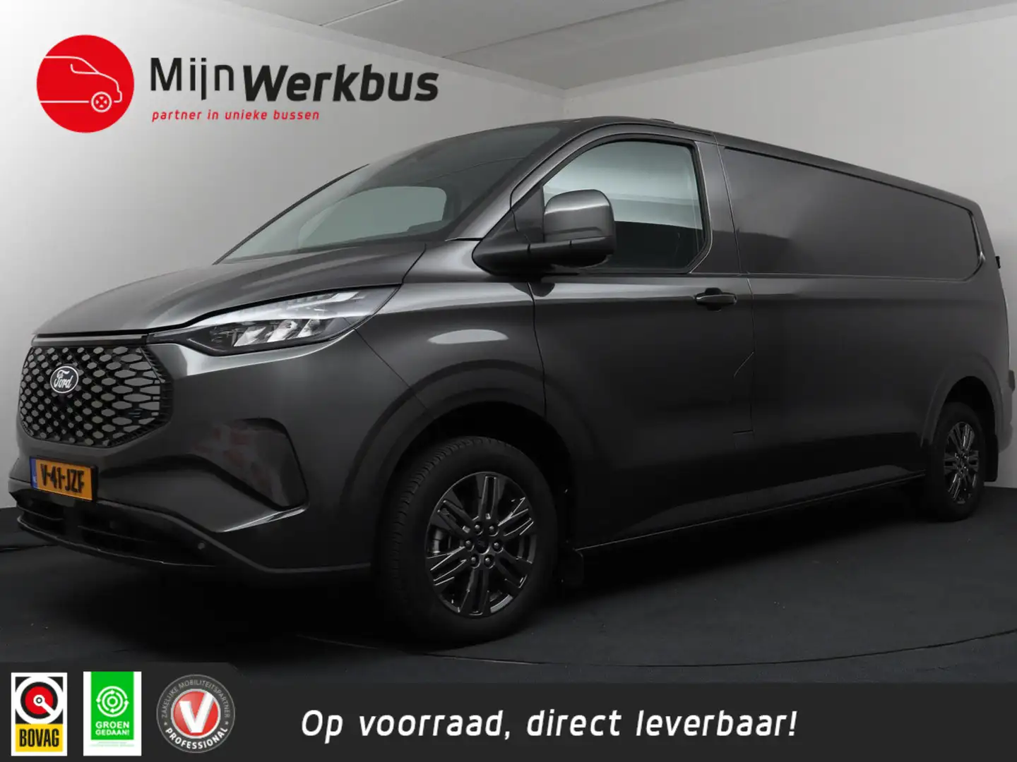 Ford E-Transit Cust. 320 L2H1 Limited 65 kWh | ACC | LED | Camera Grijs - 1