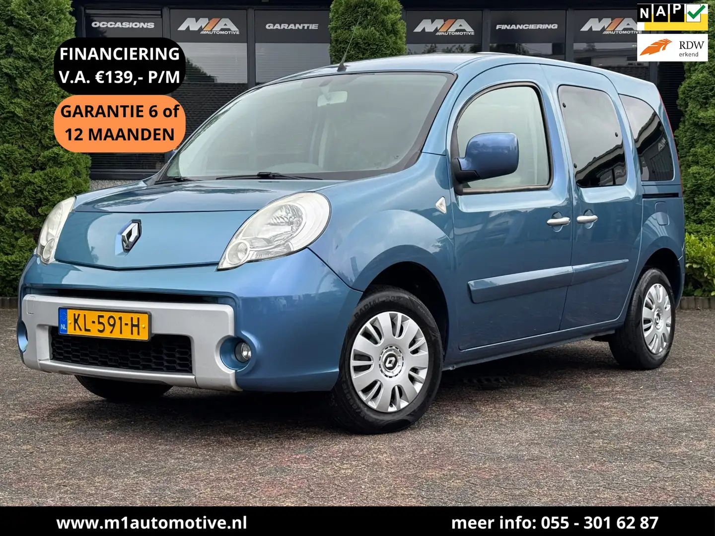 Renault Kangoo Family 1.6 Privilège | A/C | CruiseControl Blauw - 1