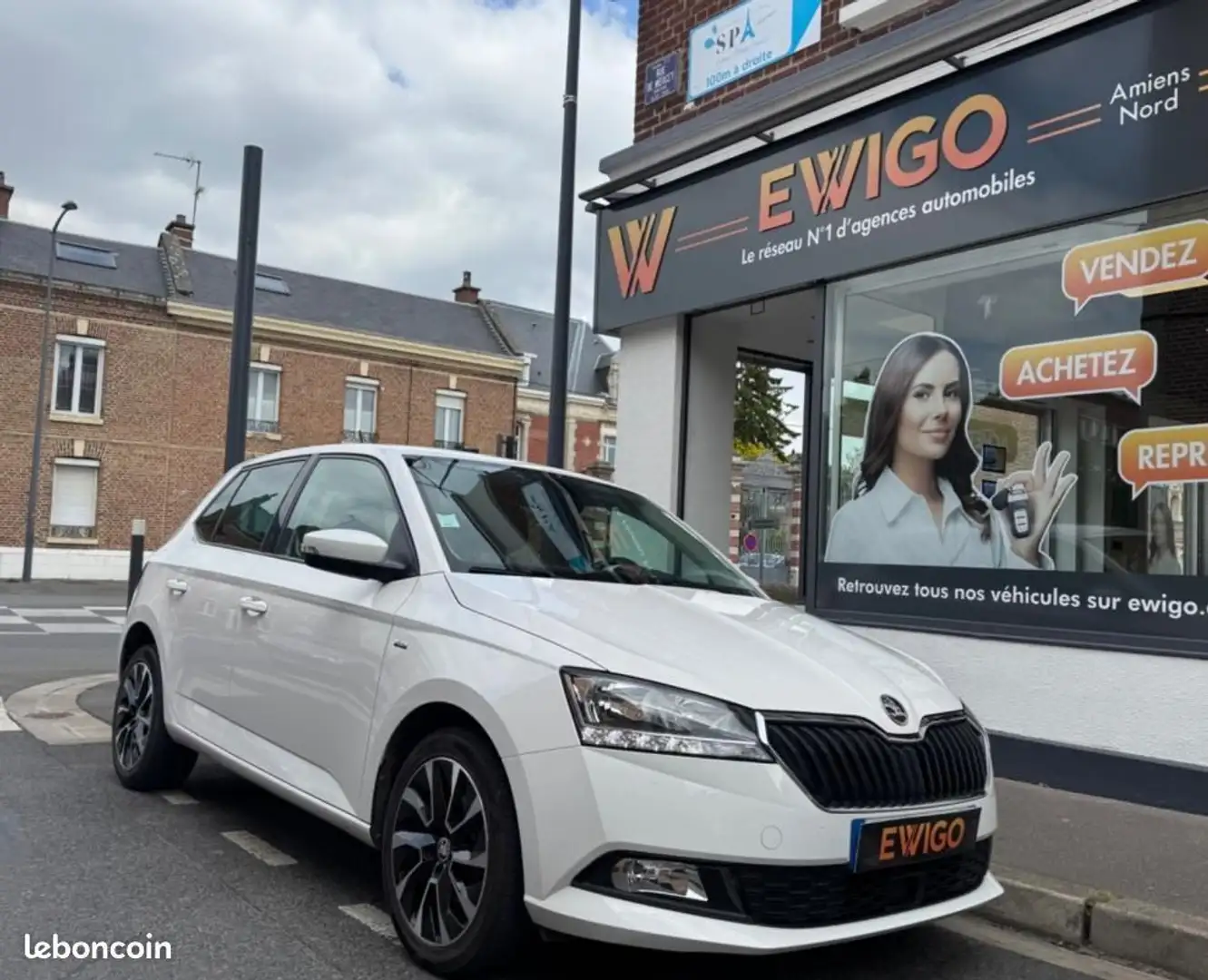 Skoda Fabia 1.0 TSI 95 DRIVE-125-ANS Blanco - 1