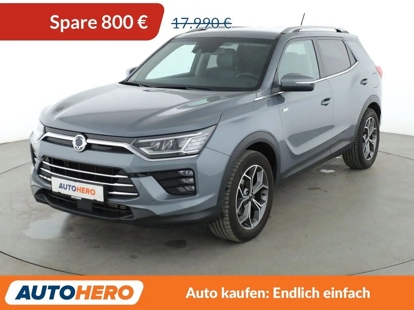 SsangYong Korando 1.5 T-GDI Sapphire 4x4 Aut.*NAV*ACC*CAM*PDC*SHZ Grau - 1