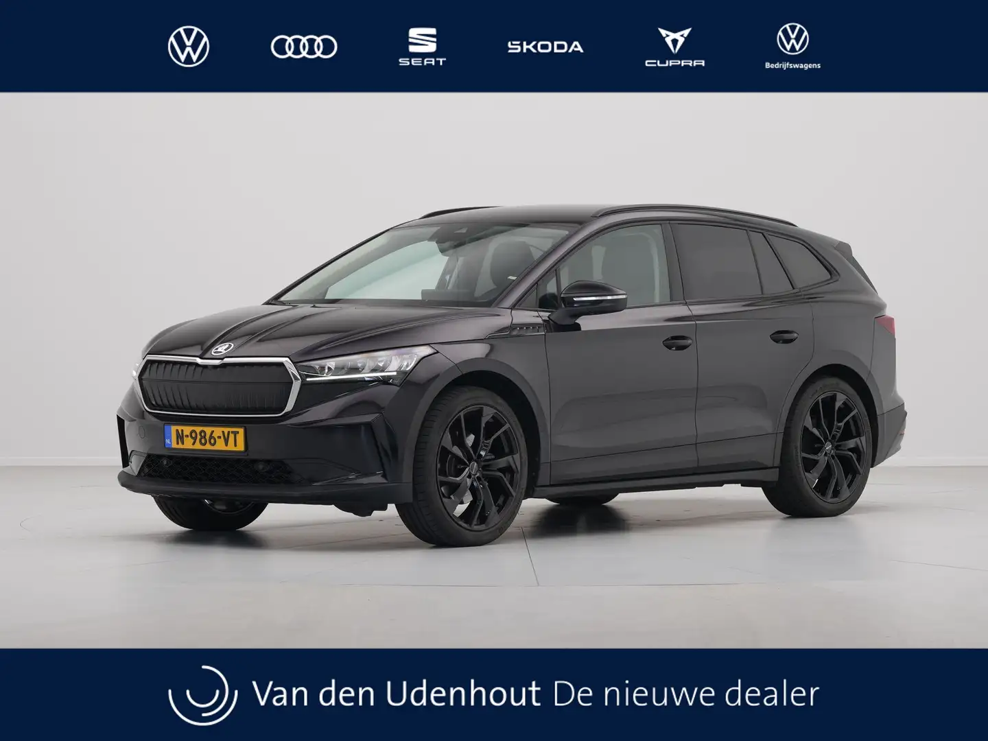 Skoda Enyaq iV 60 Navi via App Cruise Half Leder 19" Lm Velgen Schwarz - 1