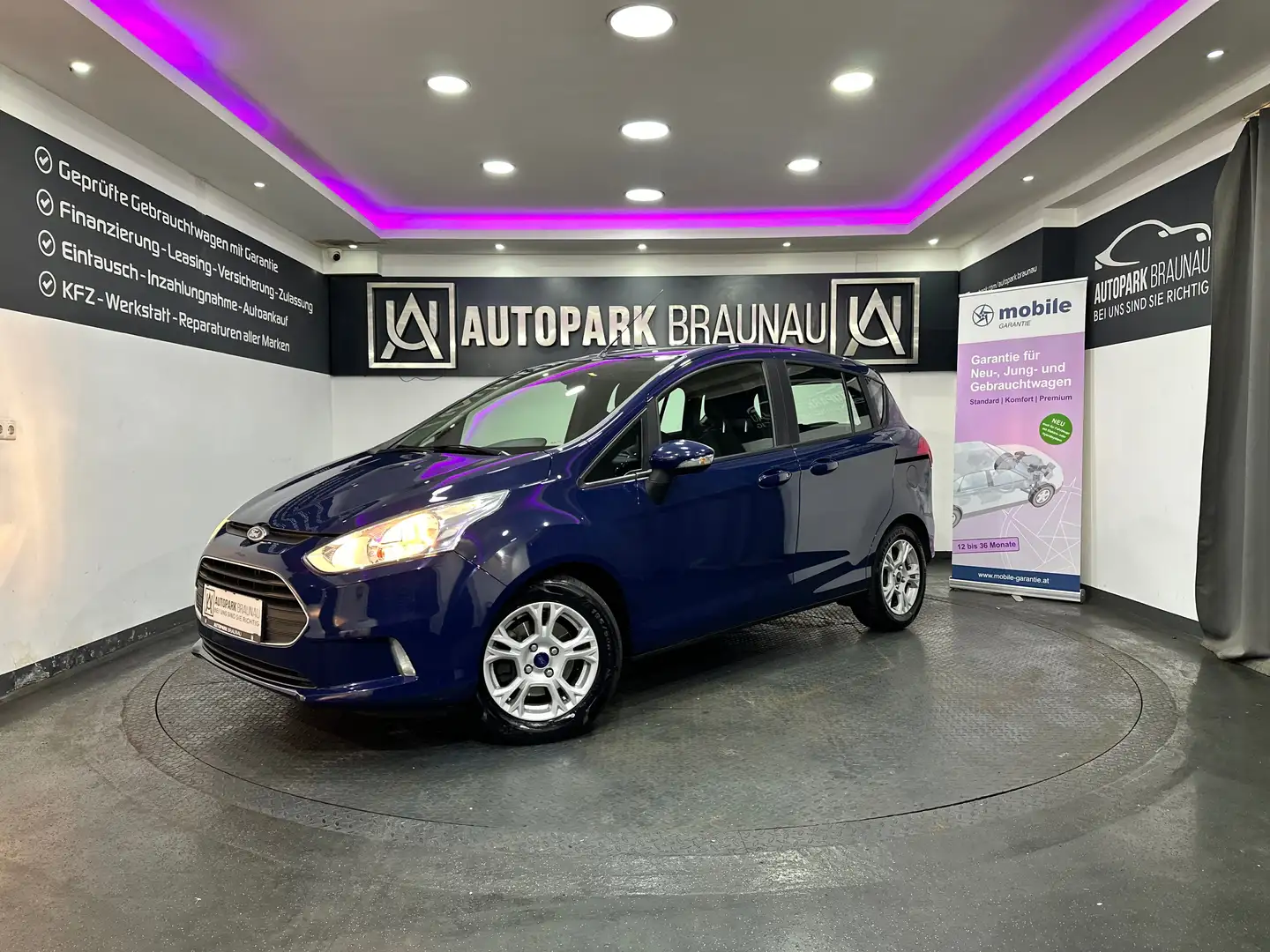 Ford B-Max 1,0 Easy Edition *NEUES-PICKERL*SCHIEBETÜR* Blau - 1