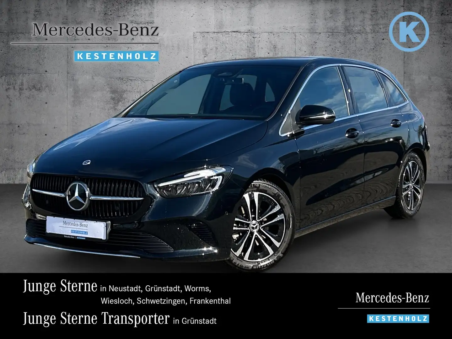 Mercedes-Benz B 200 B 200 PROGRESSIVE+AHK+KAMERA+EASYPACK+LED+SHZ Navi Zwart - 1
