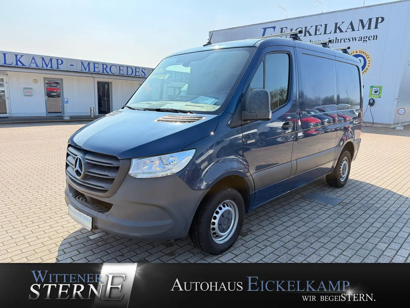 Mercedes-Benz Sprinter 211 CDI Kasten kompakt AHK KLIMA 3SITZE Blau - 1