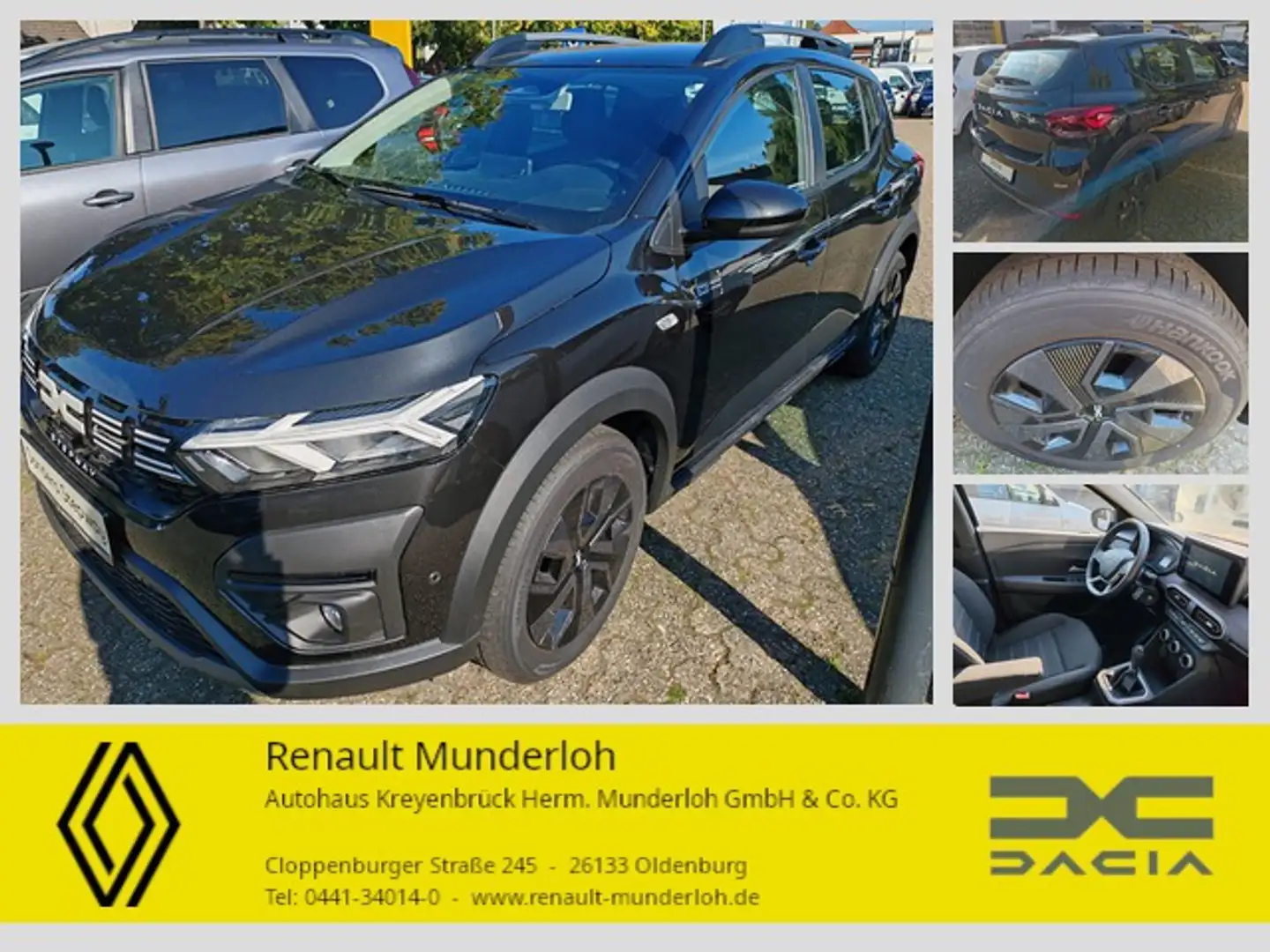 Dacia Sandero Stepway Expression Zwart - 1