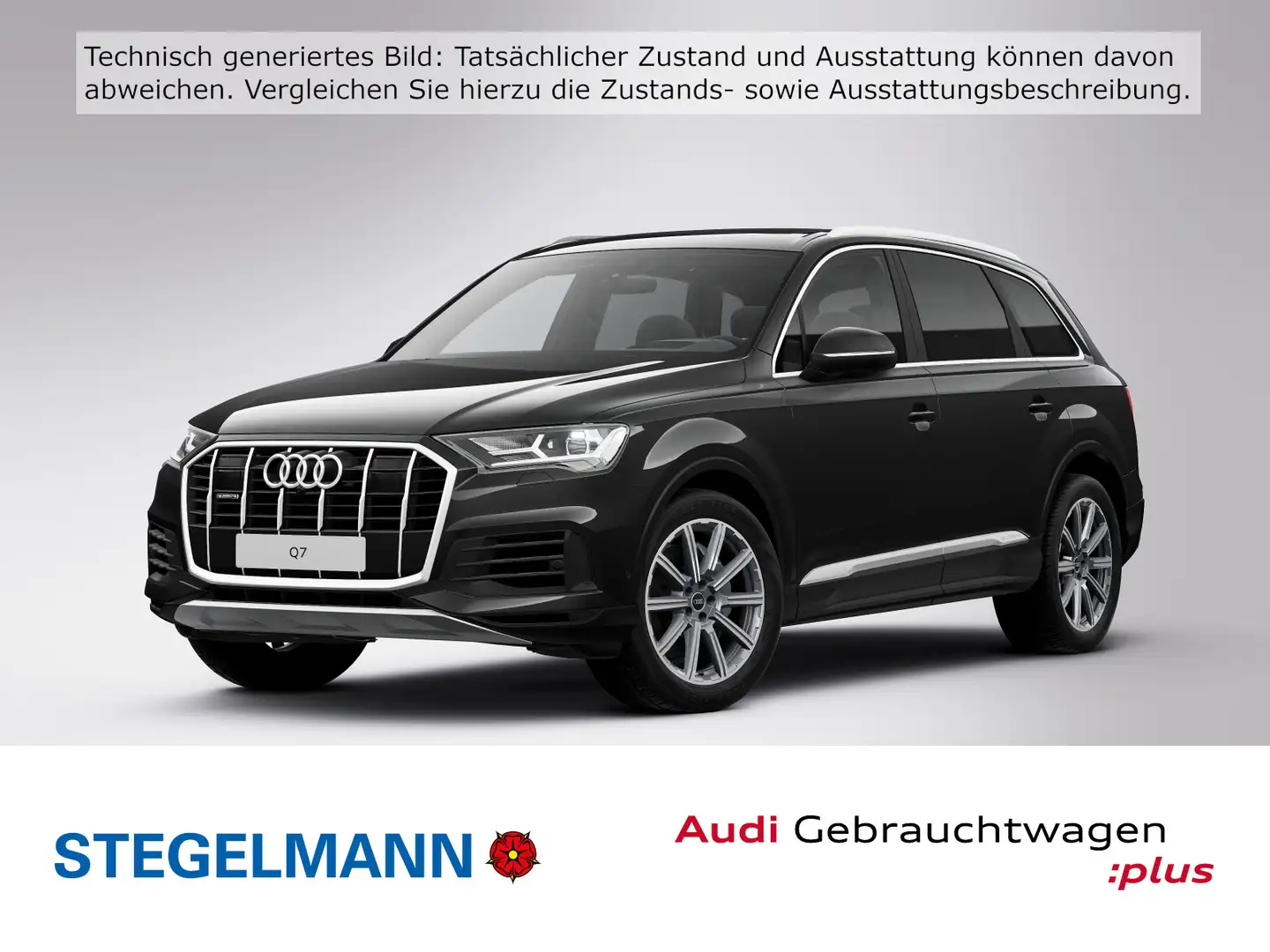 Audi Q7 55 TFSI qu. Tiptr. *Pano*AHK*Head-Up*Matrix-L Schwarz - 1