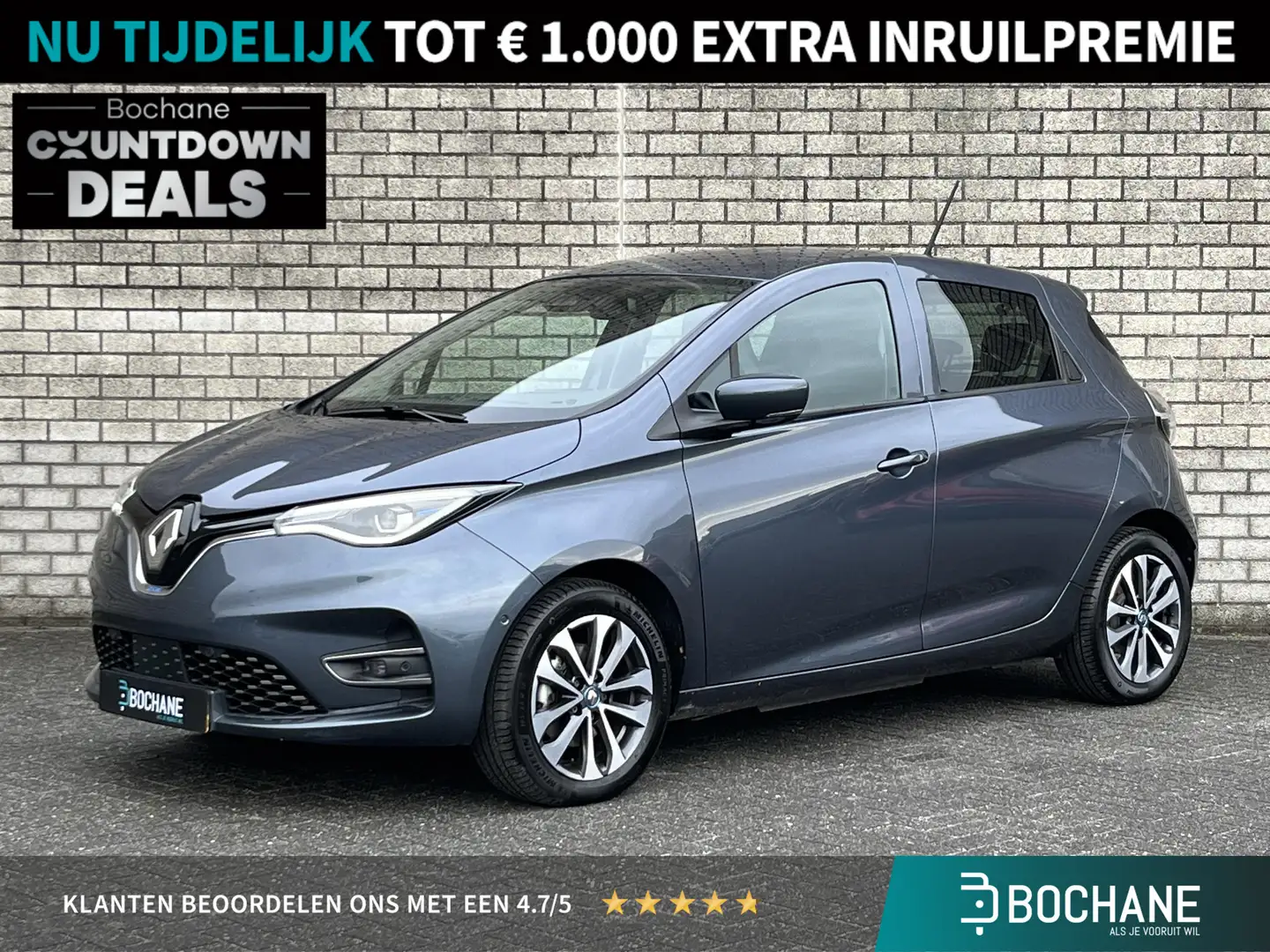 Renault ZOE R135 Intens 52 kWh | Batterijkoop | Navigatie | Ap Gris - 1