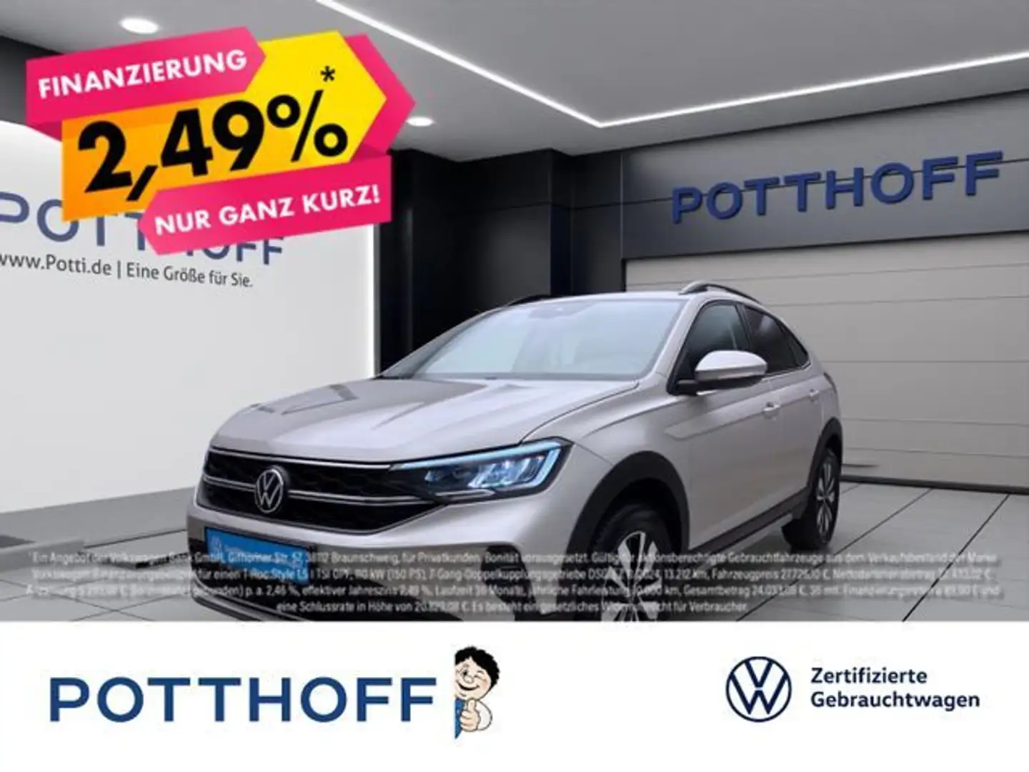 Volkswagen Taigo 1.0 TSI MOVE PDC SITZHZG LED LM16 KLIMA Silber - 1
