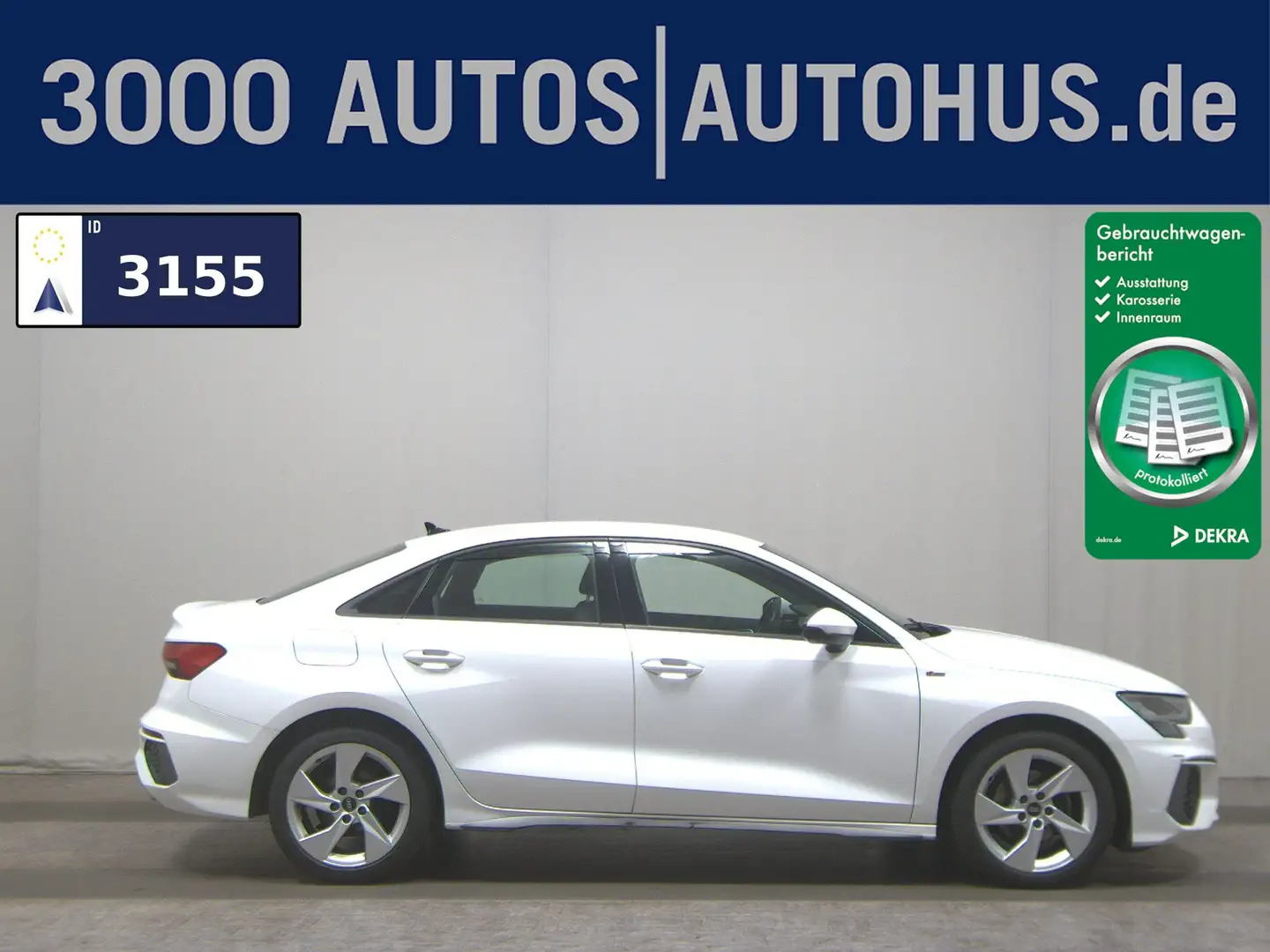 Audi A3 Lim. 35 TDI S-Line Navi+ vc LED Sound ACC Weiß - 1