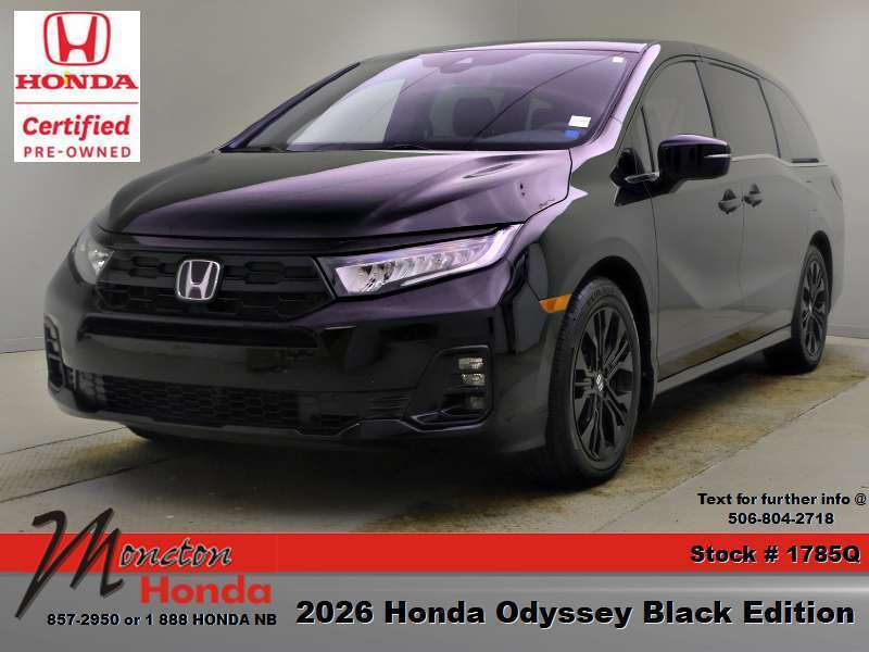 Black 2026 Honda Odyssey Minivan Automatic