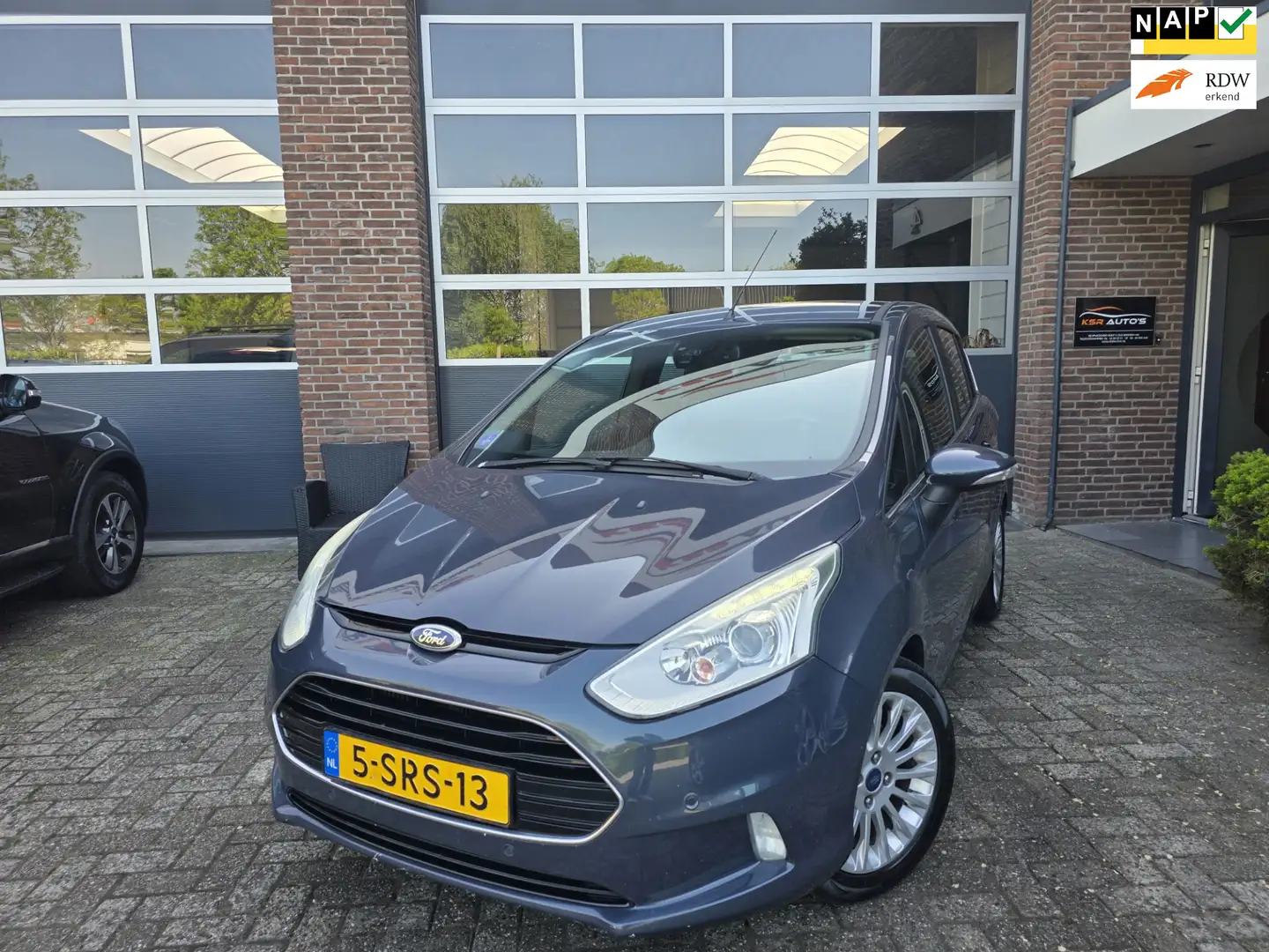 Ford B-Max 1.0 EcoBoost Titanium|Navi|Clima|Trekhaak|LM velge Gris - 1