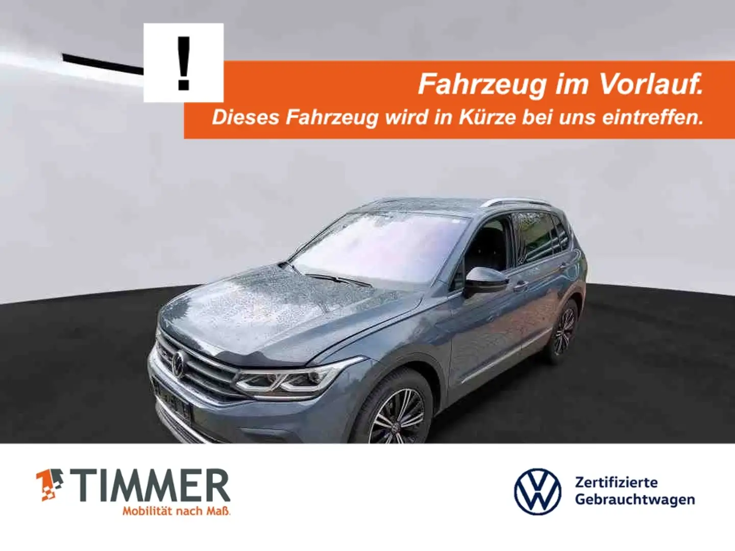 Volkswagen Tiguan 2.0 TDI DSG ACTIVE +AHK +H&K +HuD +VIRTUAL +IQ.LI Grau - 1
