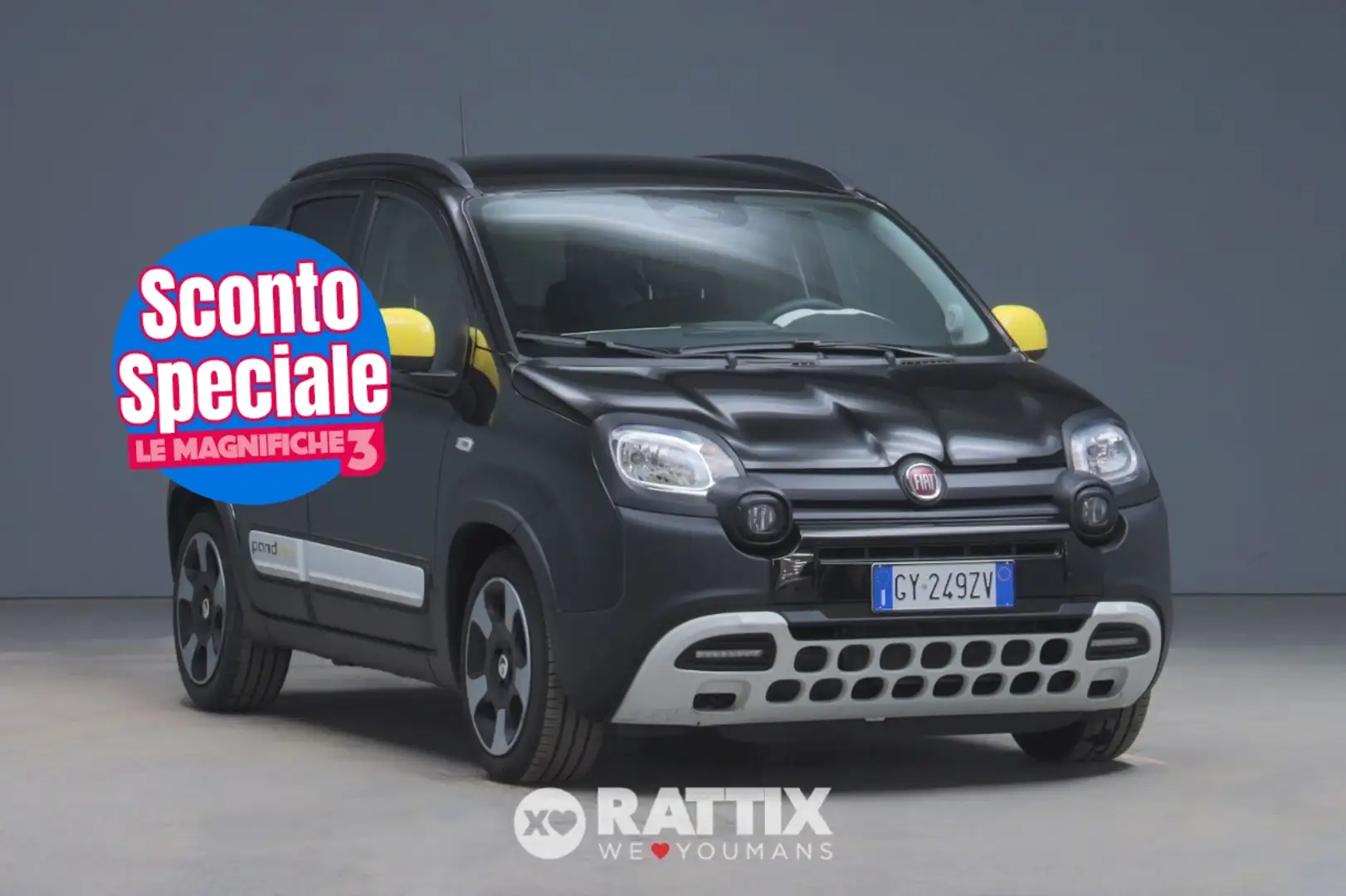 Fiat Panda Pandina 1.0 firefly hybrid 70CV Cross Schwarz - 1