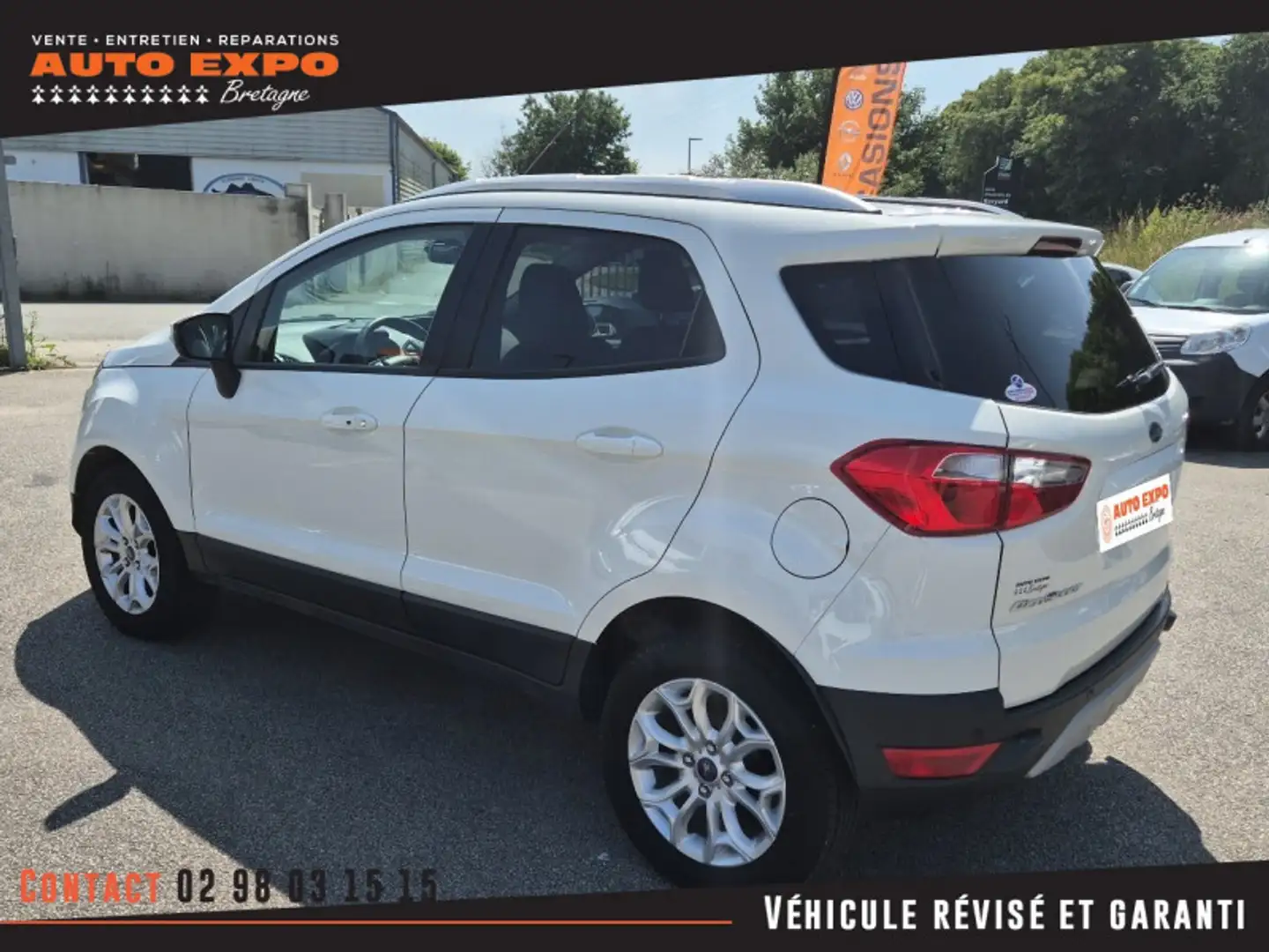Ford EcoSport 1.0 ECOBOOST 140CH TITANIUM Blanc - 2