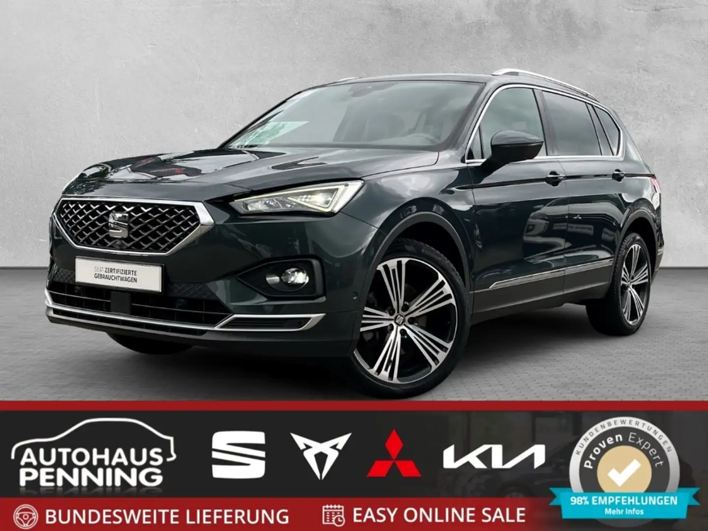 SEAT Tarraco 2.0 TDI 4Drive Xcellence ACC LED AHK NAVI KAMERA Groen - 1