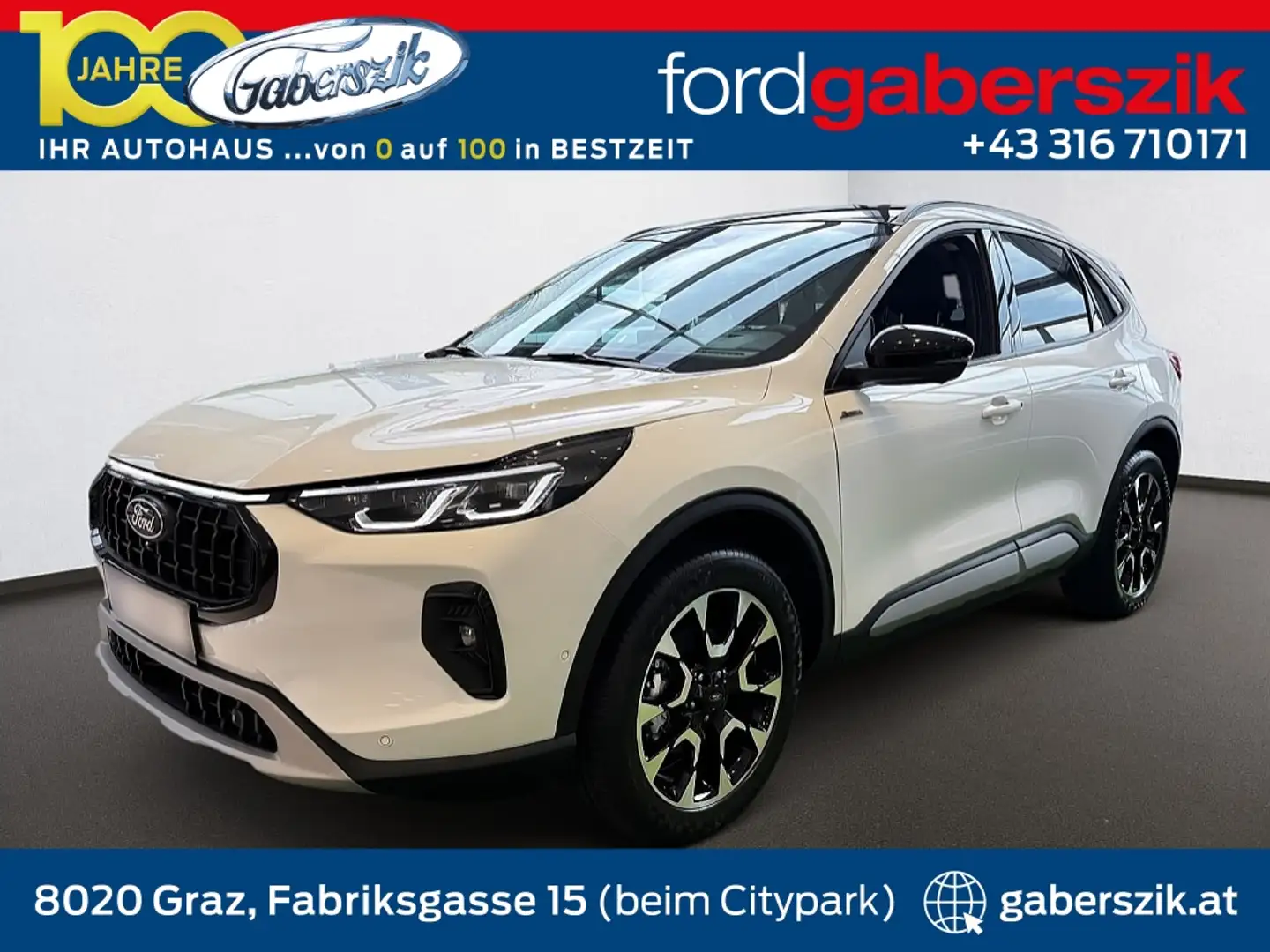 Ford Kuga 2,5 Duratec FHEV Active X Aut. Weiß - 1