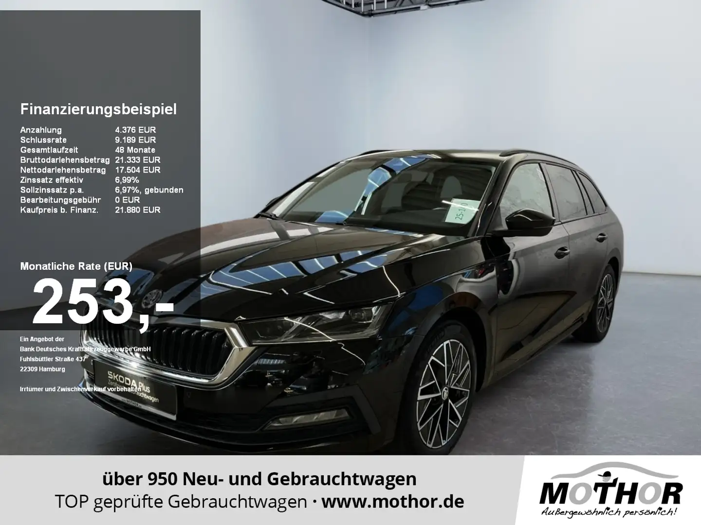 Skoda Octavia Combi Ambition 1.5 TSI Lenkradheizung Schwarz - 1