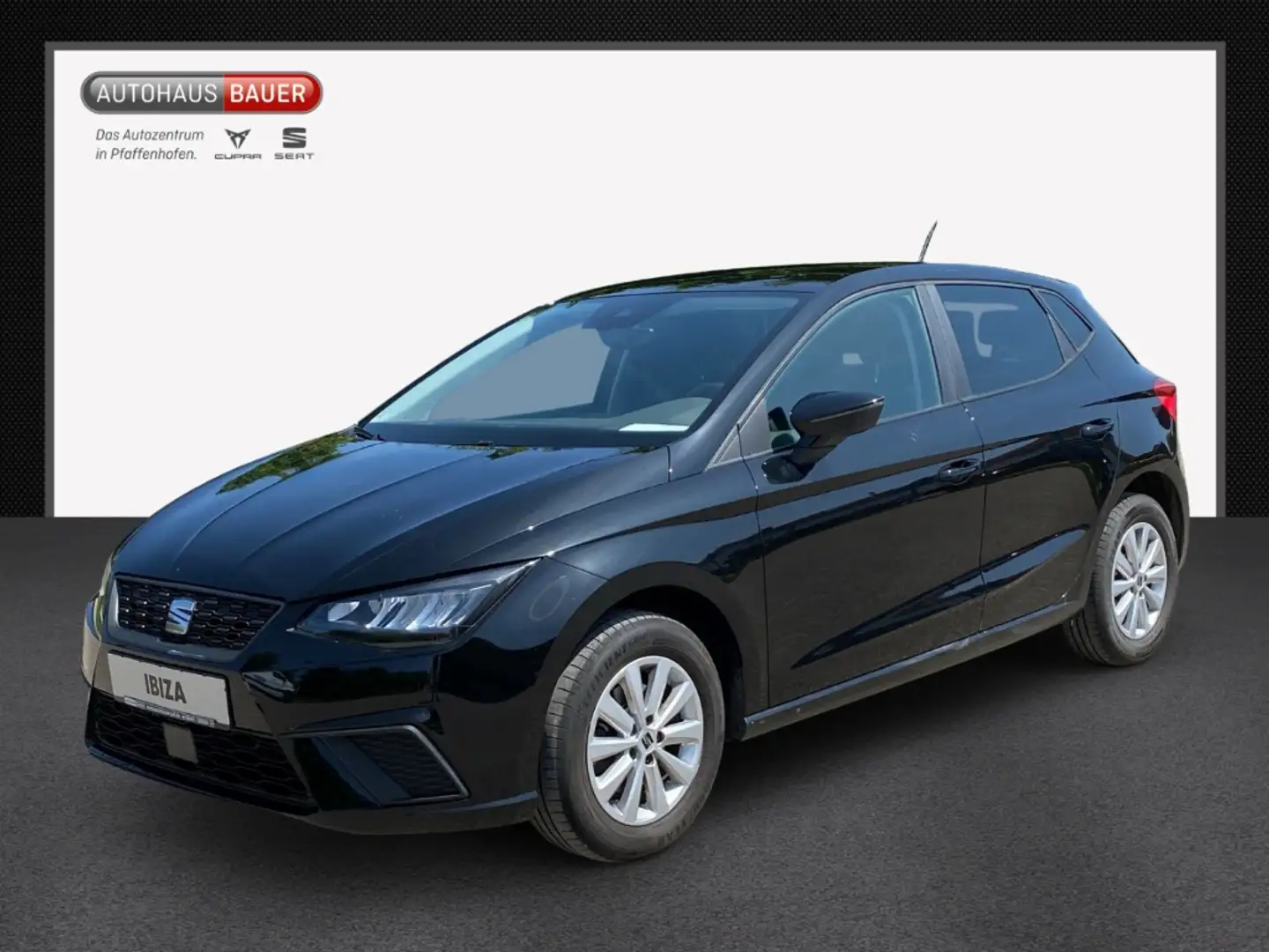 SEAT Ibiza 1.0 TSI DSG AUTOMATIK DAB+NAVI FULLINK PDC TEMPOMA Noir - 1