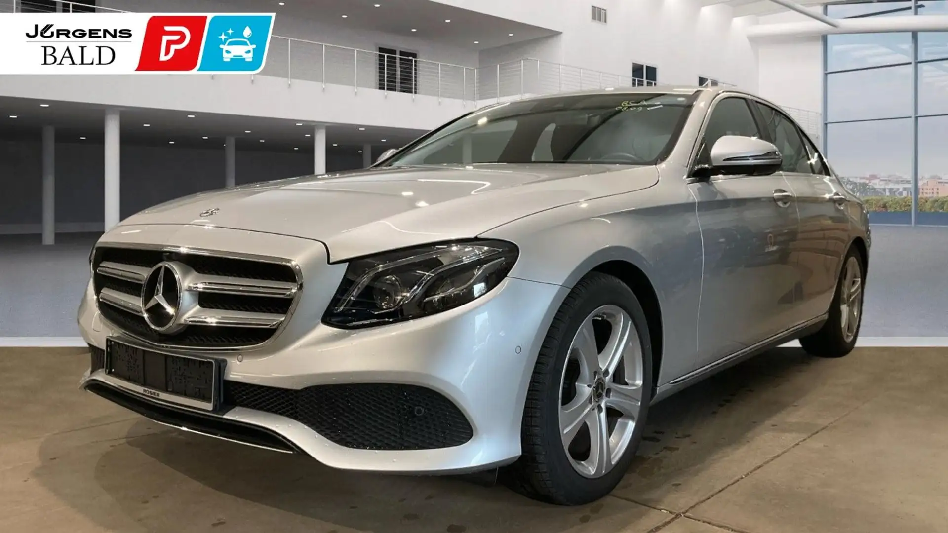 Mercedes-Benz E 200 Avantg. 9-G LED 360 Grad AHK ABSOLUT TOP! Silber - 1