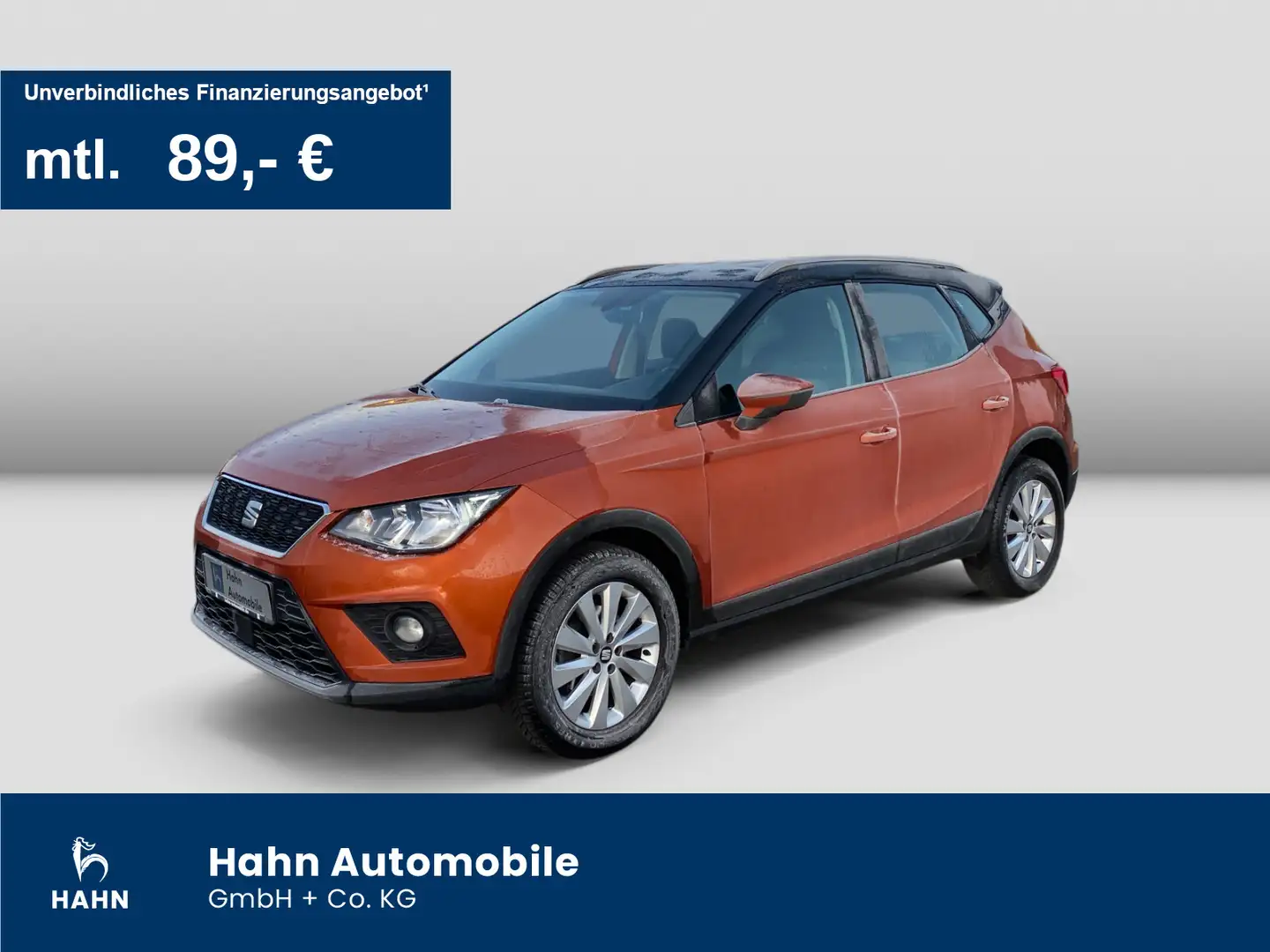 SEAT Arona 1.0 TSI Style DSG Navi PDC Klima Oranje - 1
