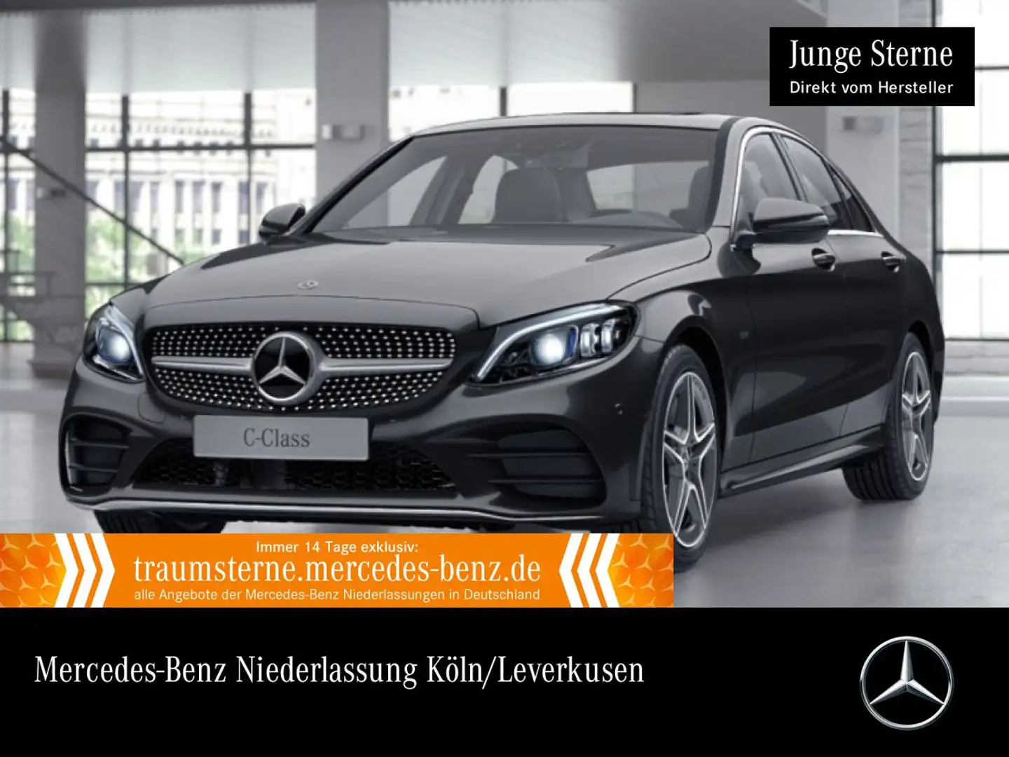Mercedes-Benz C 300 de AMG+MULTIBEAM+FAHRASS+BURMESTER+KAMERA+9G Grau - 1