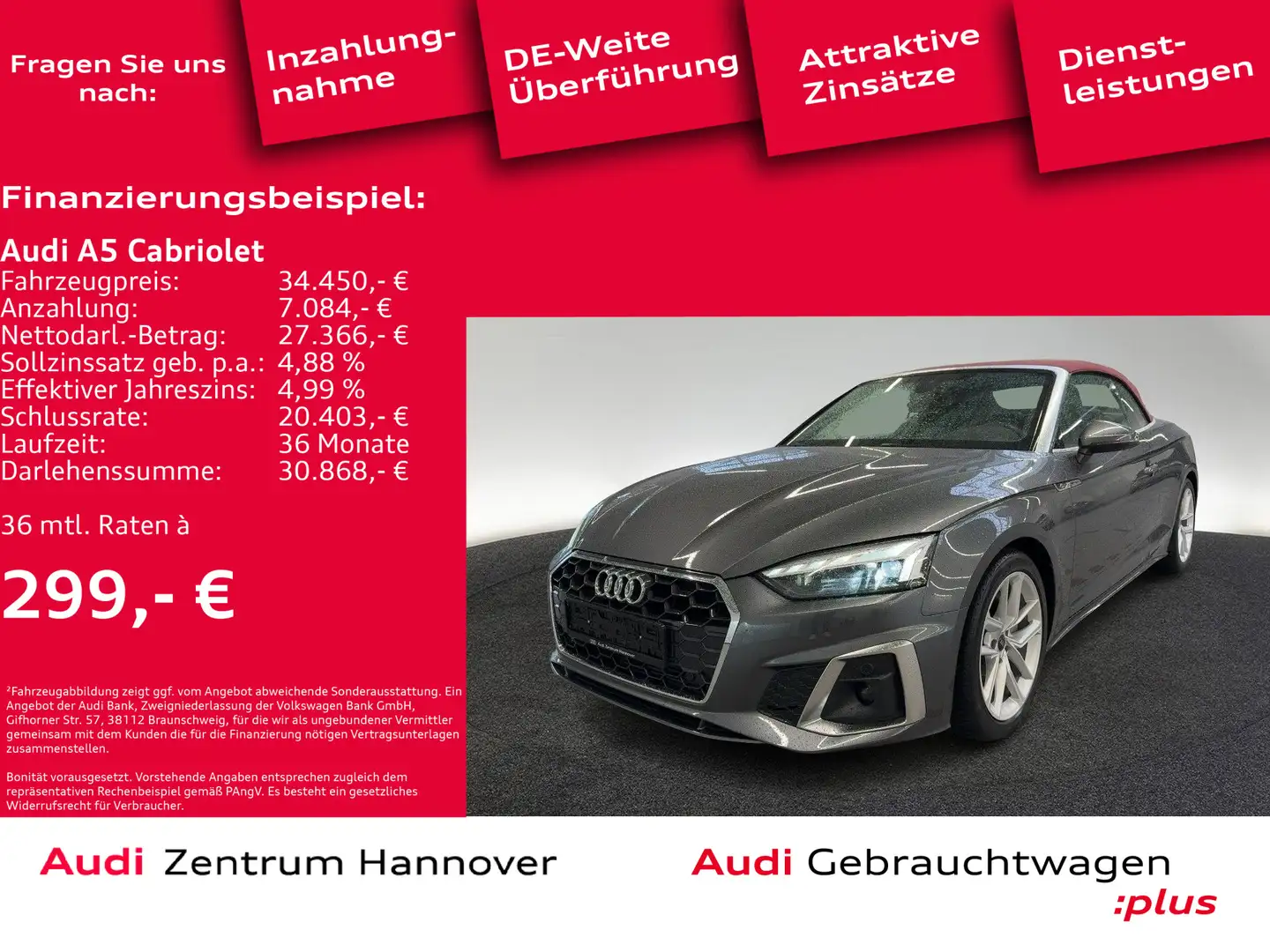 Audi A5 S-Line 40 TFSI Matrix B&O Kamera vi Grau - 2