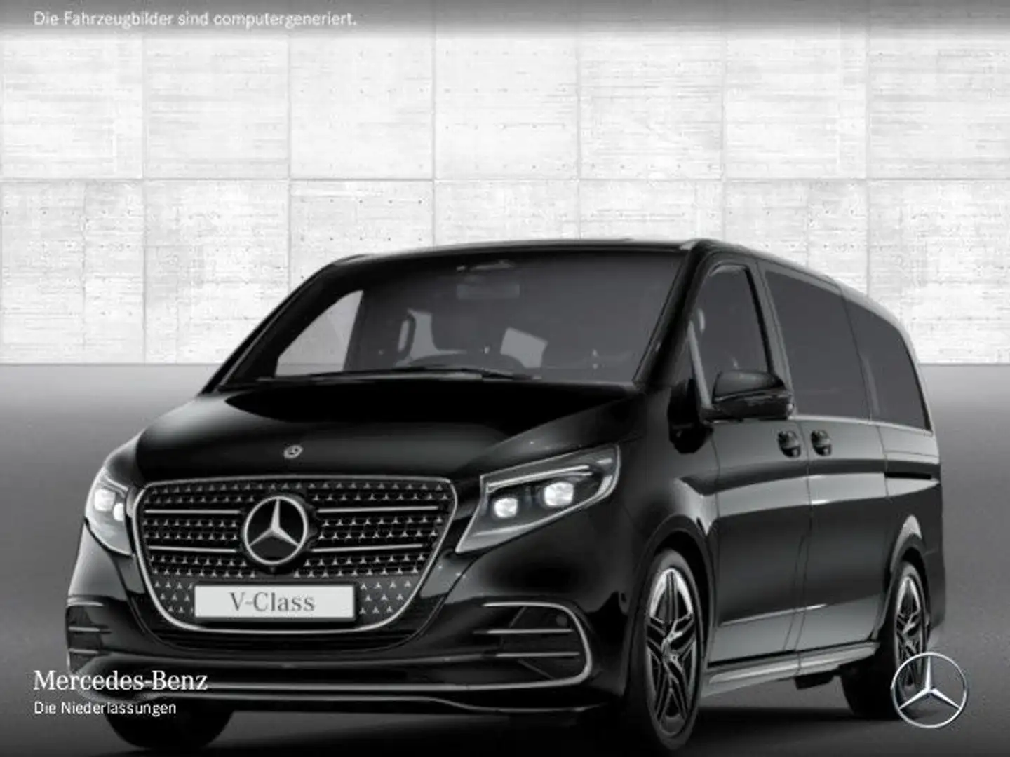 Mercedes-Benz V 300 d 4M AVANTGARDE+Allrad+AMG+9G+Klimaautom Noir - 2