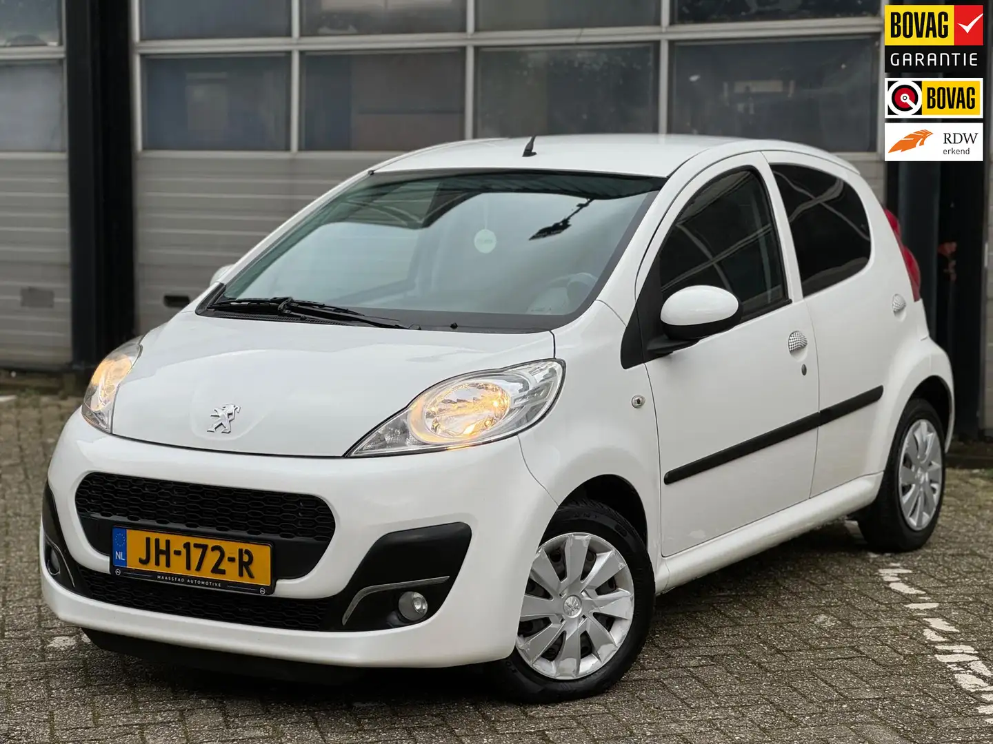 Peugeot 107 1.0|Airco|Lage KM|5drs|Facelift|Topstaat|Toerentel Wit - 1