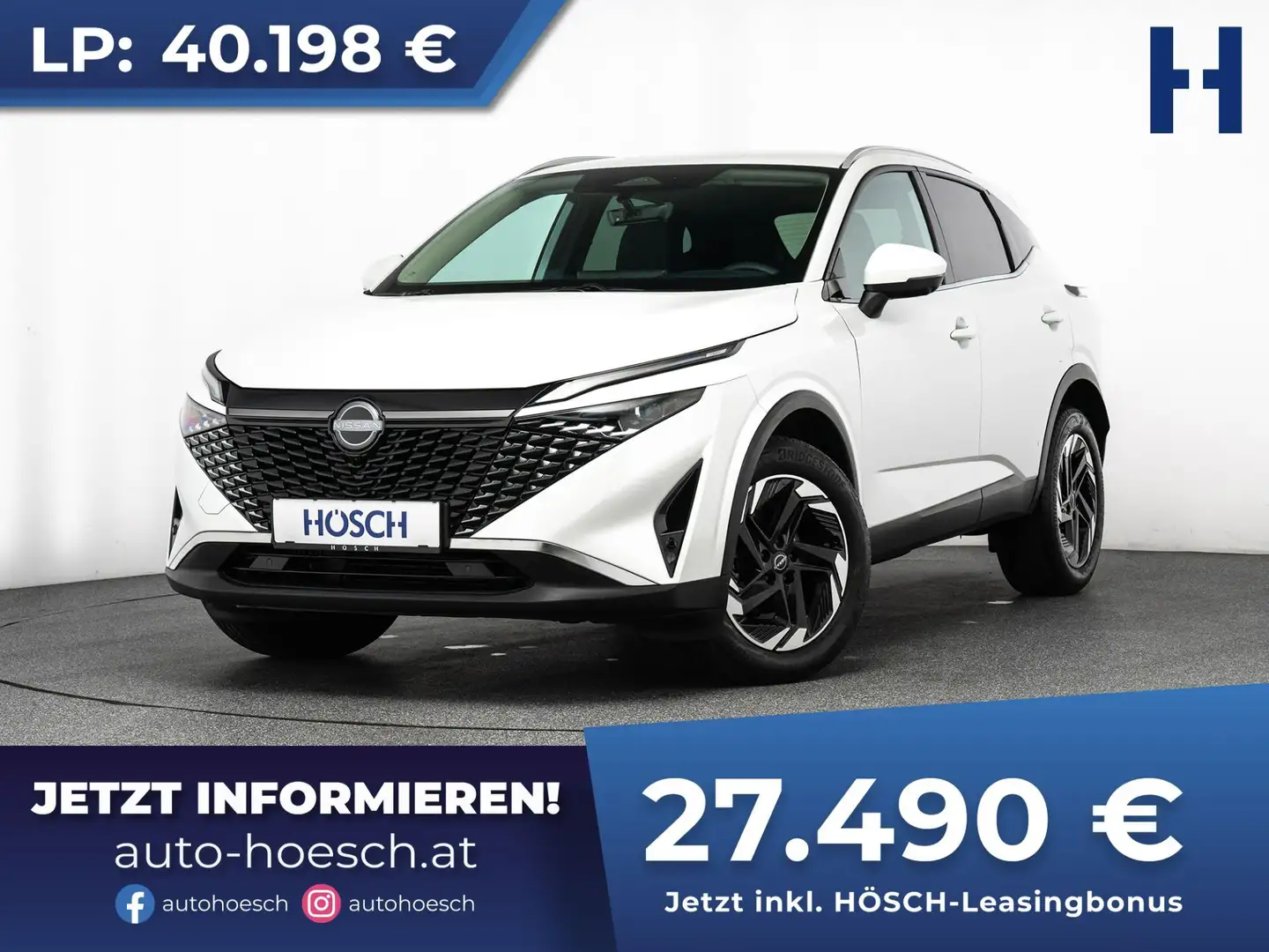 Nissan Qashqai 1.3 DIG-T N-Connecta 360° ASSISTENZ WINTERPAKET Weiß - 1