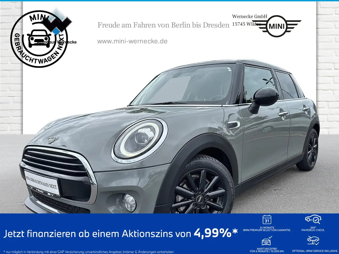 MINI Cooper 5-Türer Pepper DAB LED Navi Klimaaut. Gris - 1