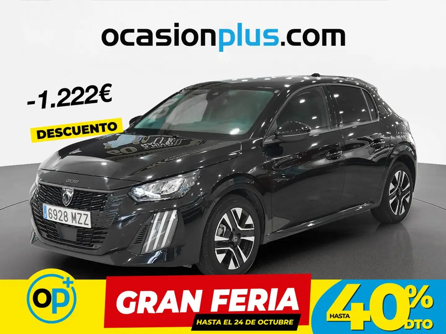 Peugeot 208 1.2 Puretech S&S Allure 100 Negro - 1